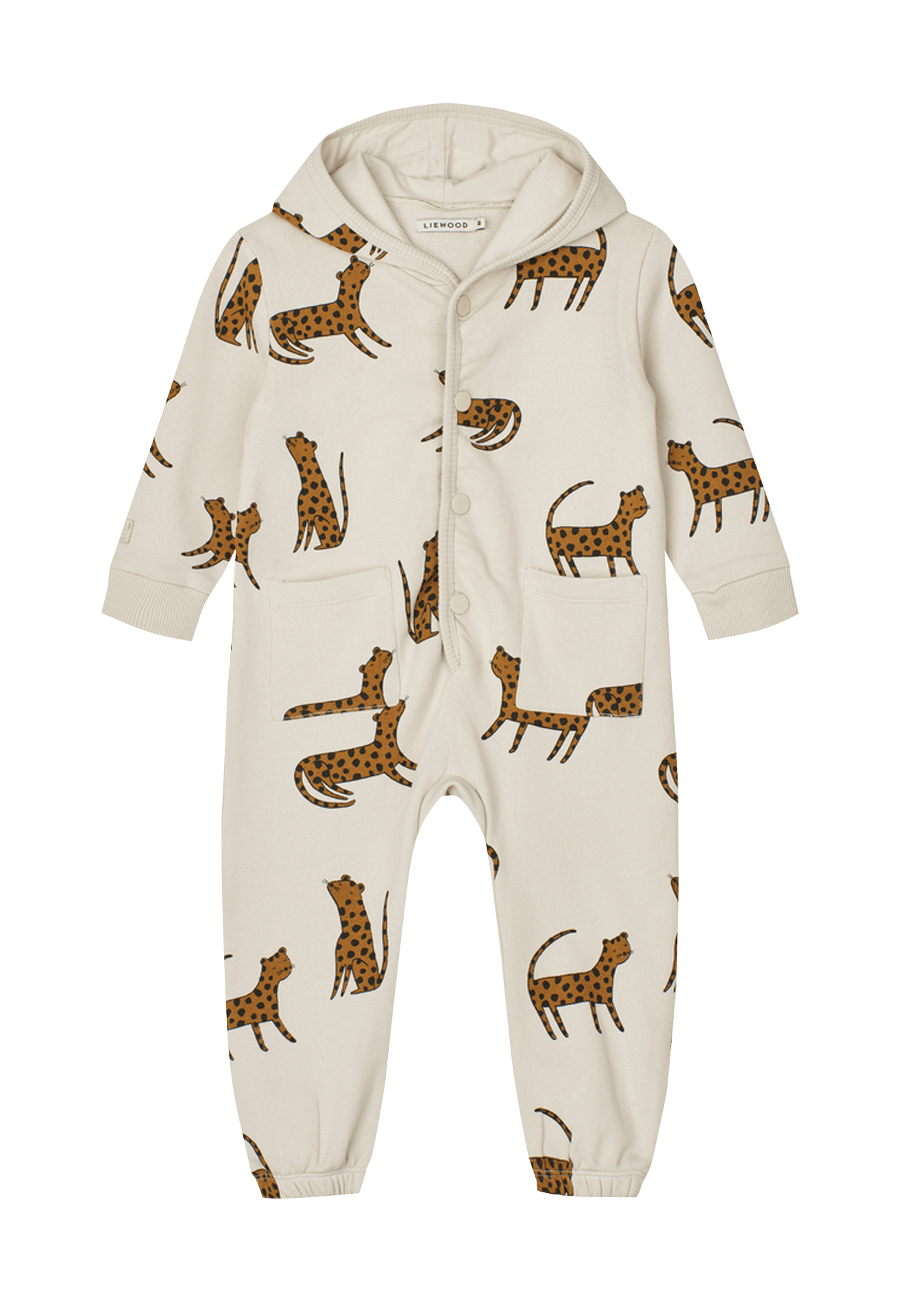 Bedruckter Jumpsuit mit Kapuze aus Bio-Baumwolle LIEWOOD