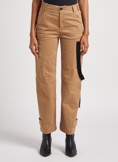Cargo pants with topstitching Suncoo