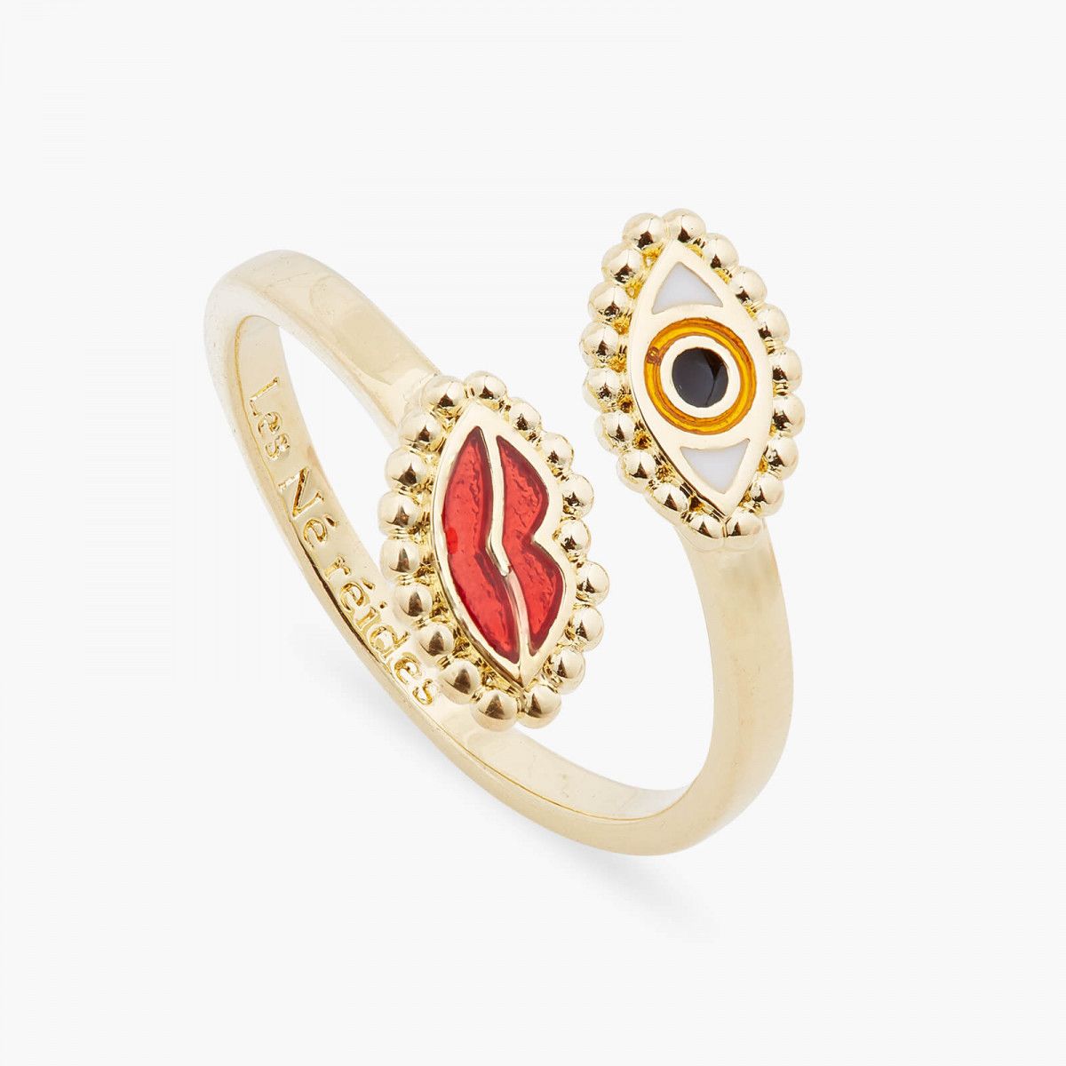 Bague Ajustable Protection Divine Multicolore Les Nereides Femme