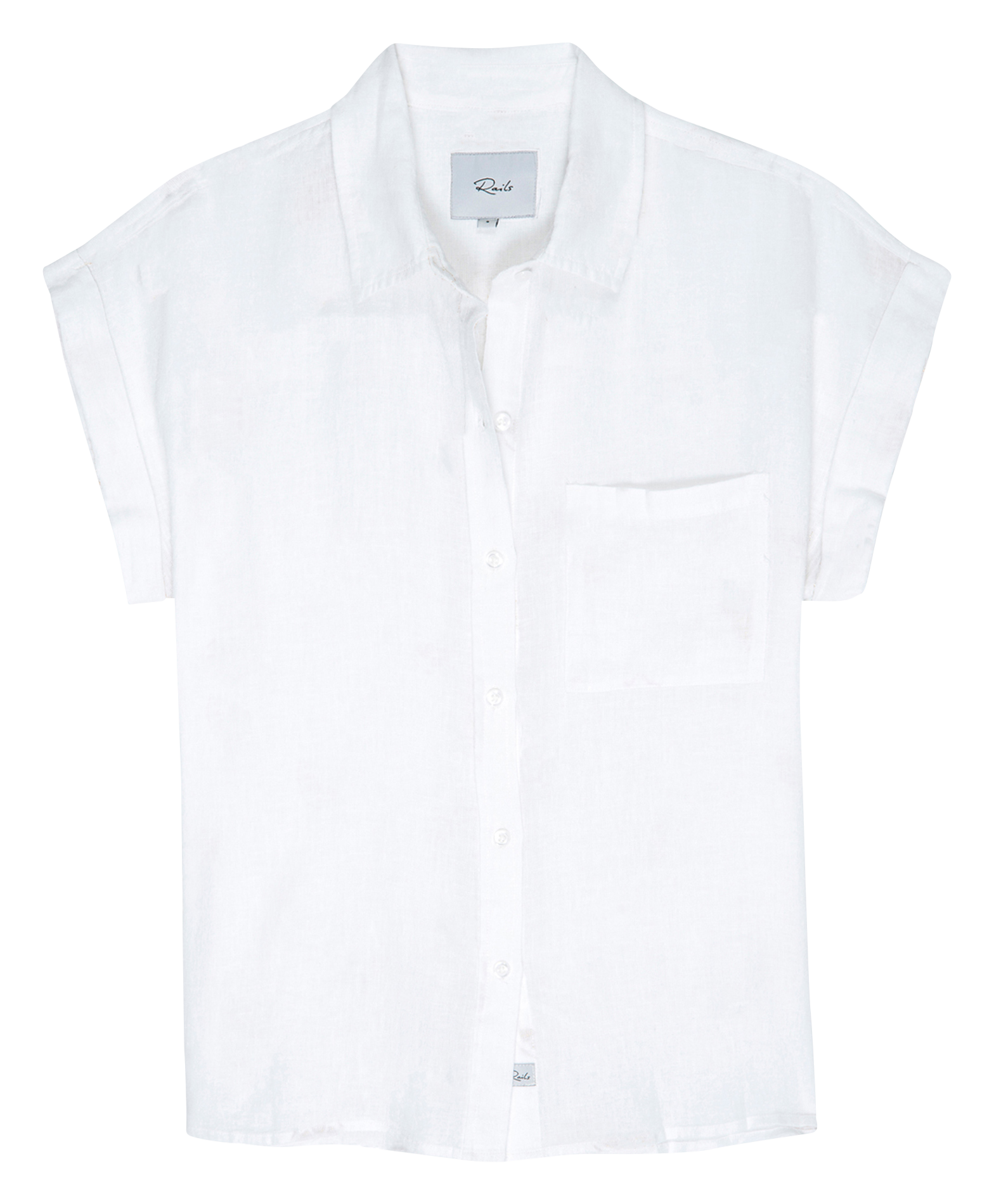 Straight organic cotton shirt RAILS White