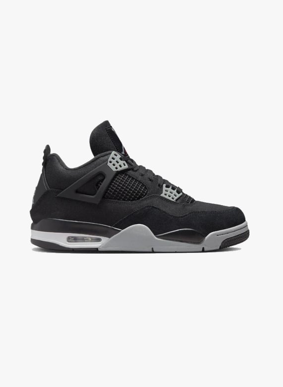 Air jordan 4 black canvas gs Noir
