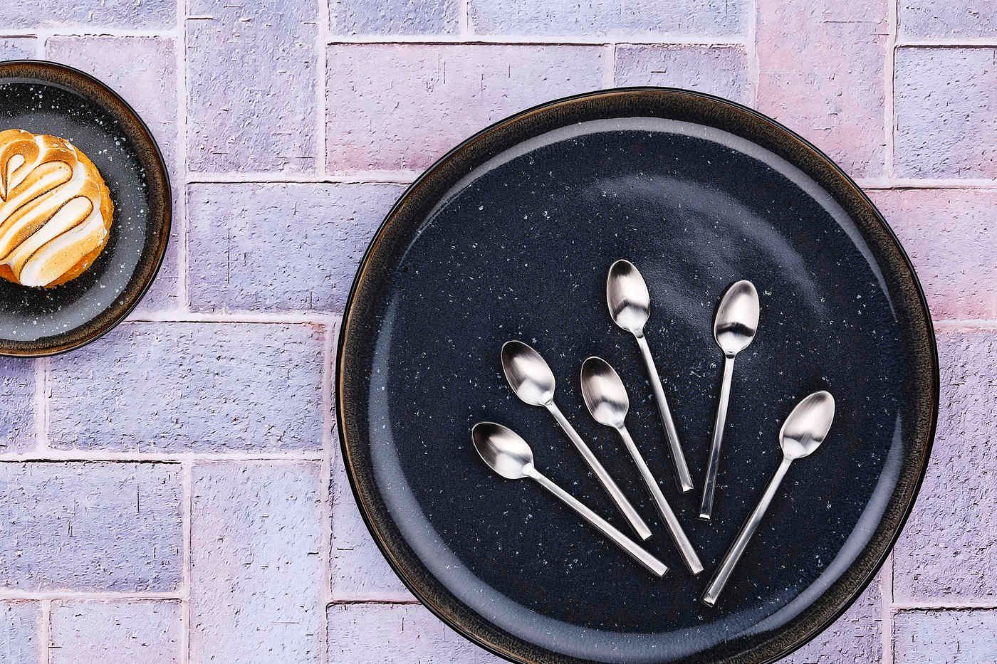 Set of 6 small spoons BJORN Red