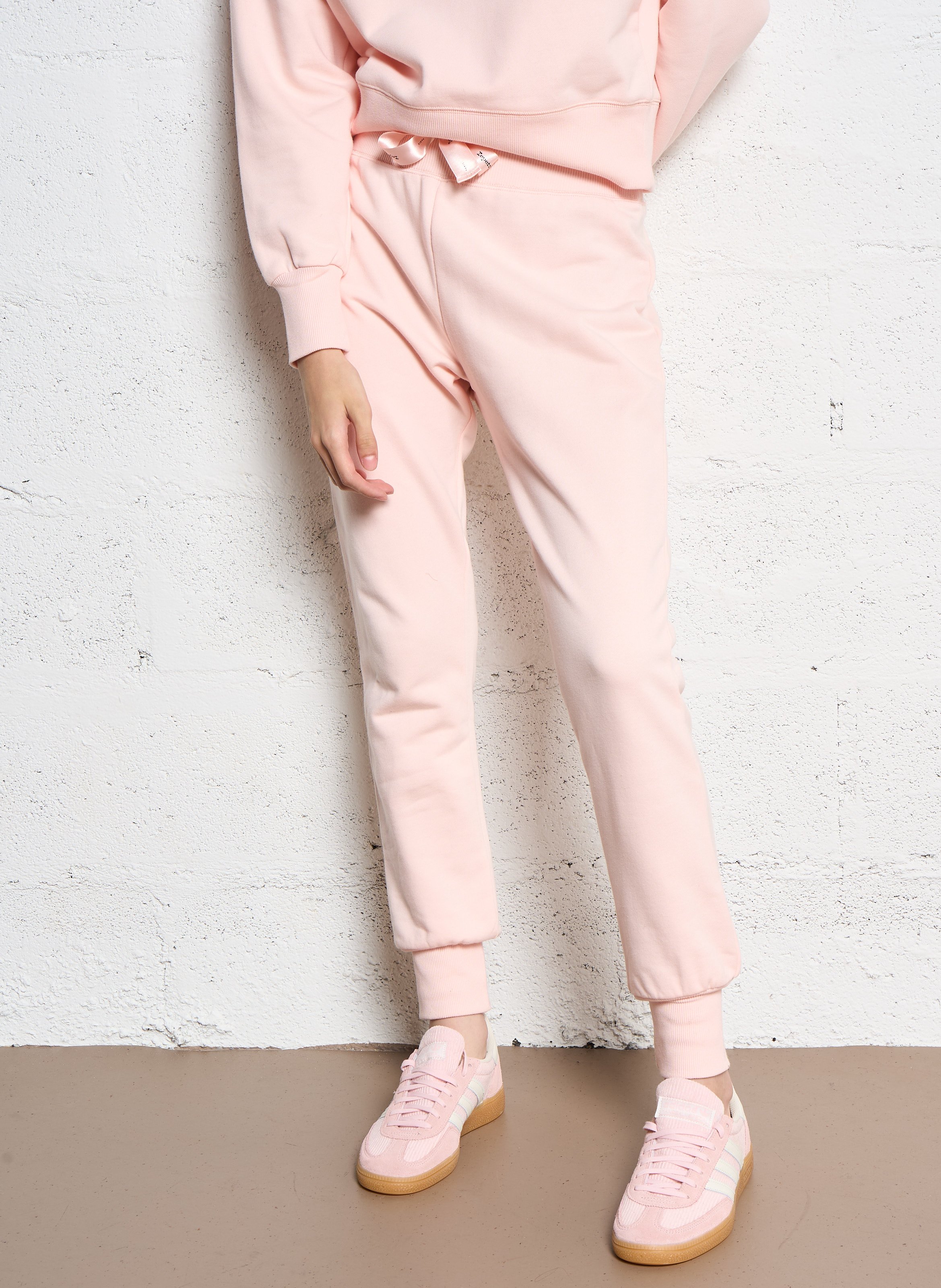 Slim-fit joggingbroek van sweatstof met hoge taille REPETTO