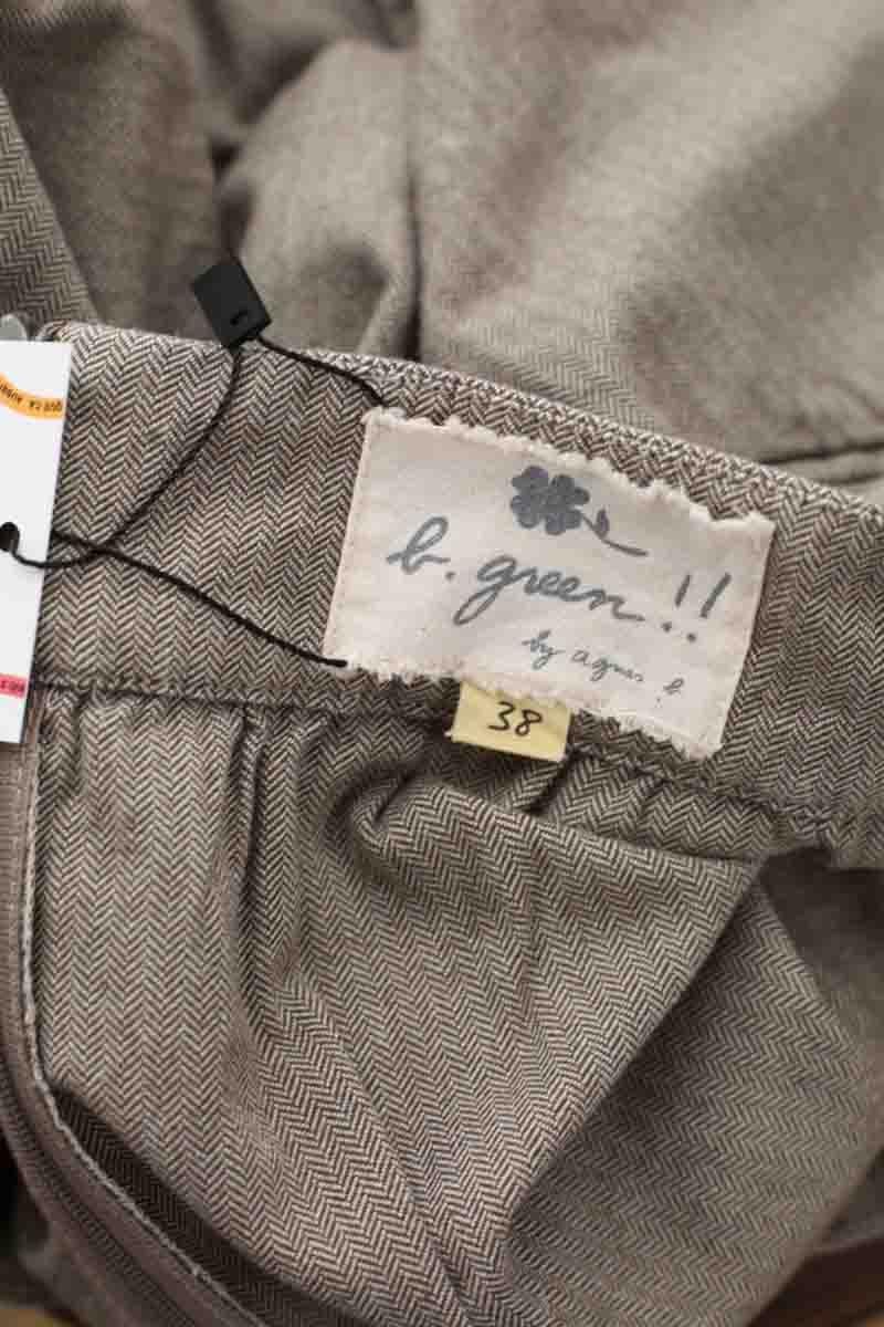 Cotton mini skirt AGNES B. - Seconde Main Grey