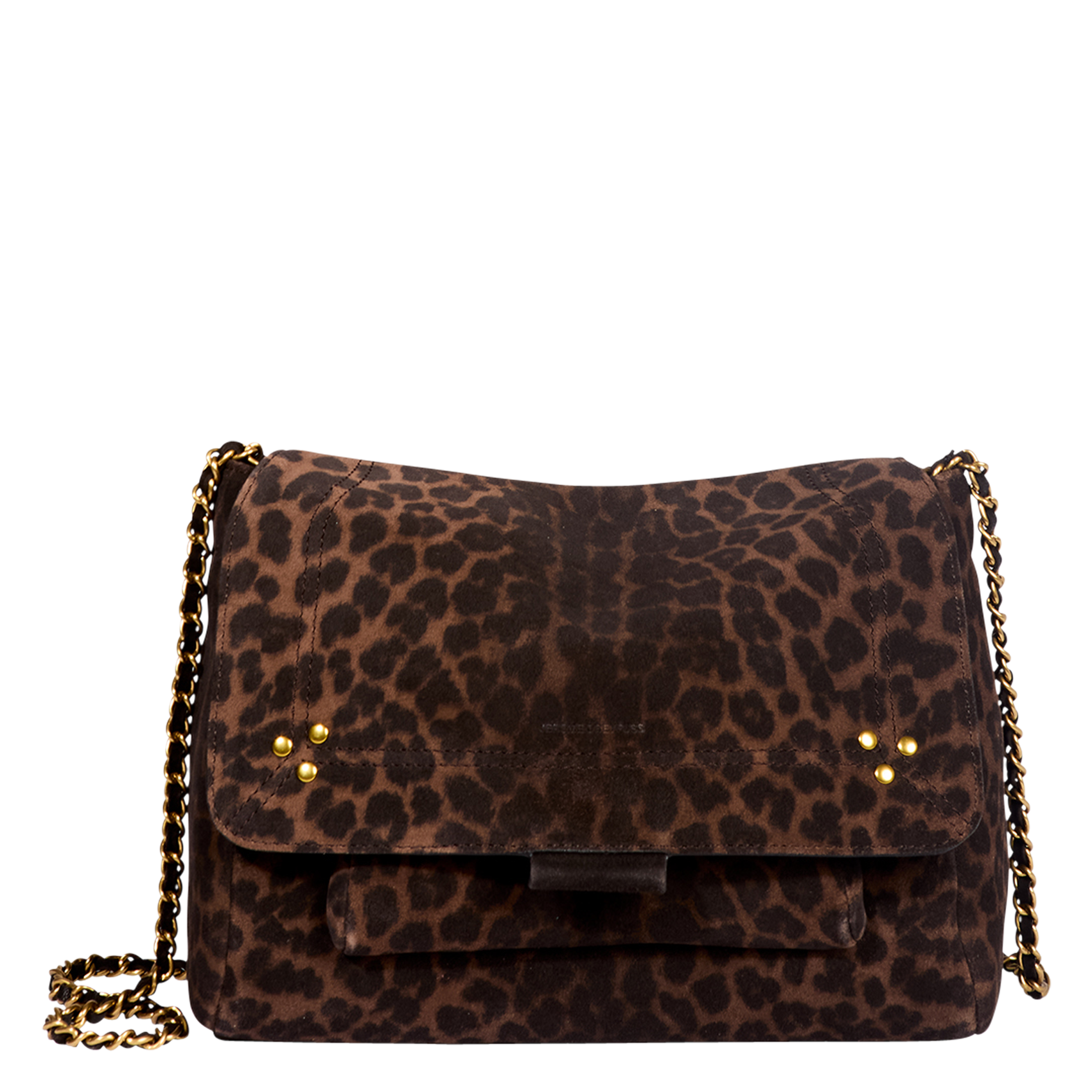 Sac bandoulière léopard en cuir JEROME DREYFUSS Multicolore