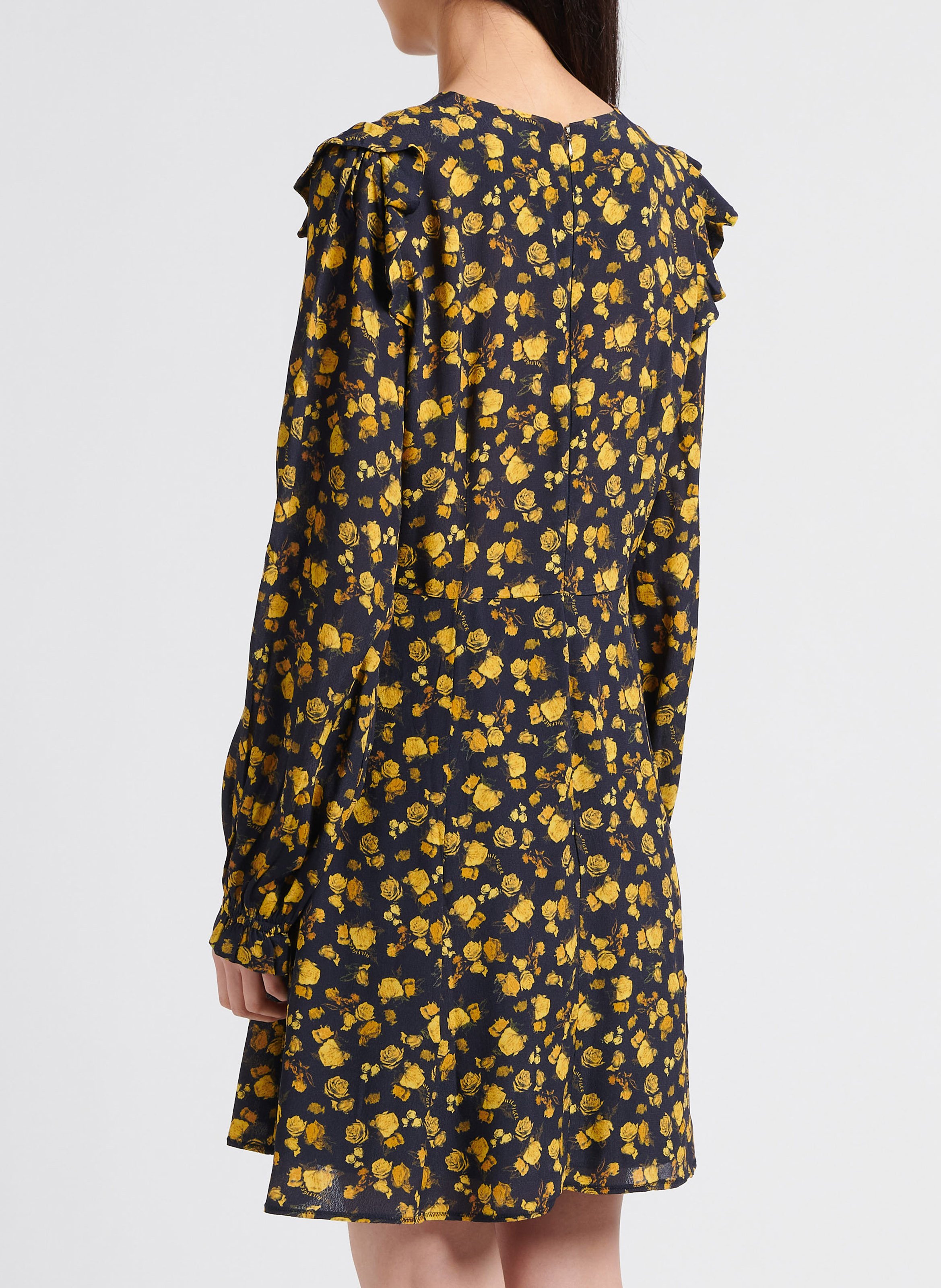 Robe courte moulante et évasée à imprimés TOMMY HILFIGER Multicolore