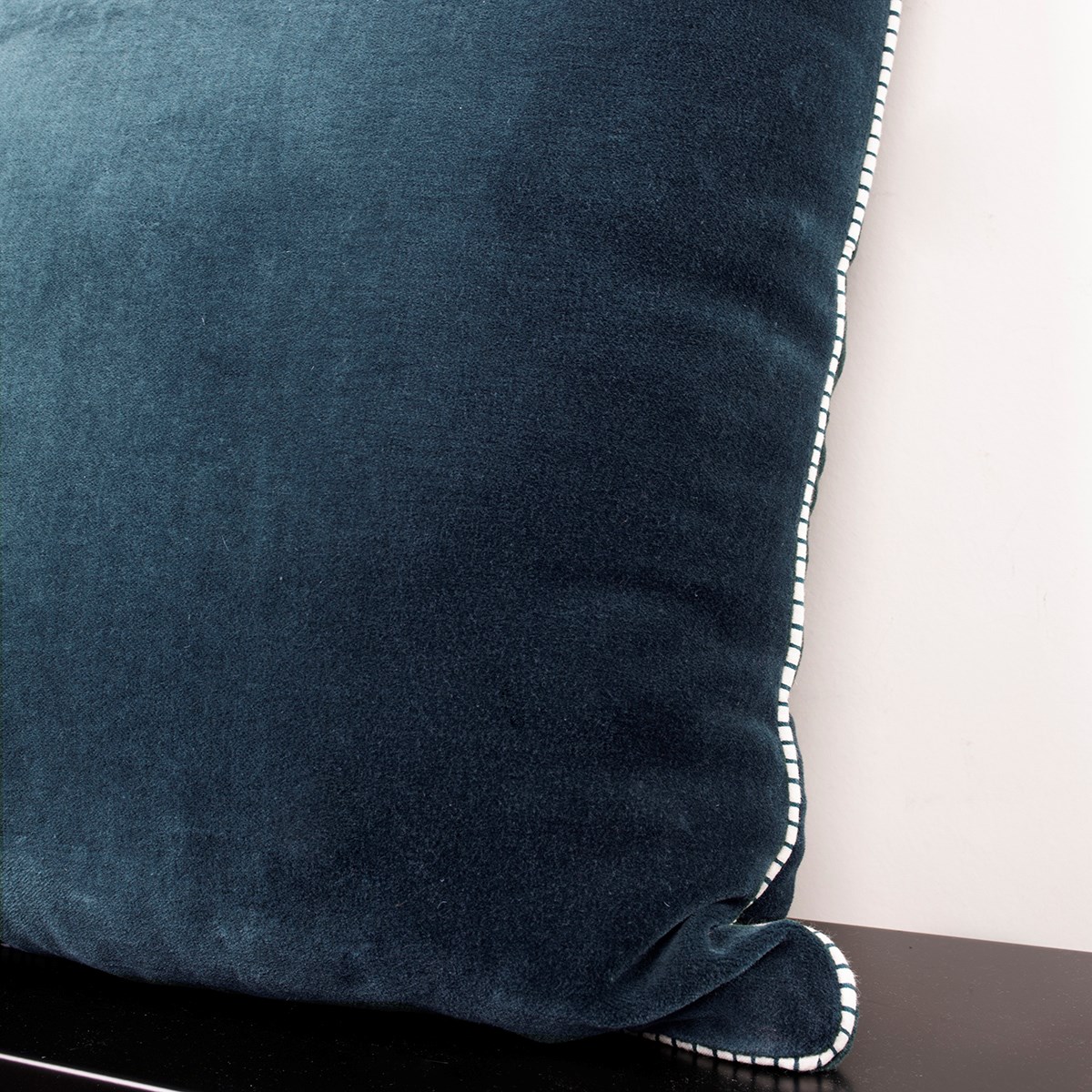 Solid color cotton decorative cushion TODAY LINGE DE MAISON Blue