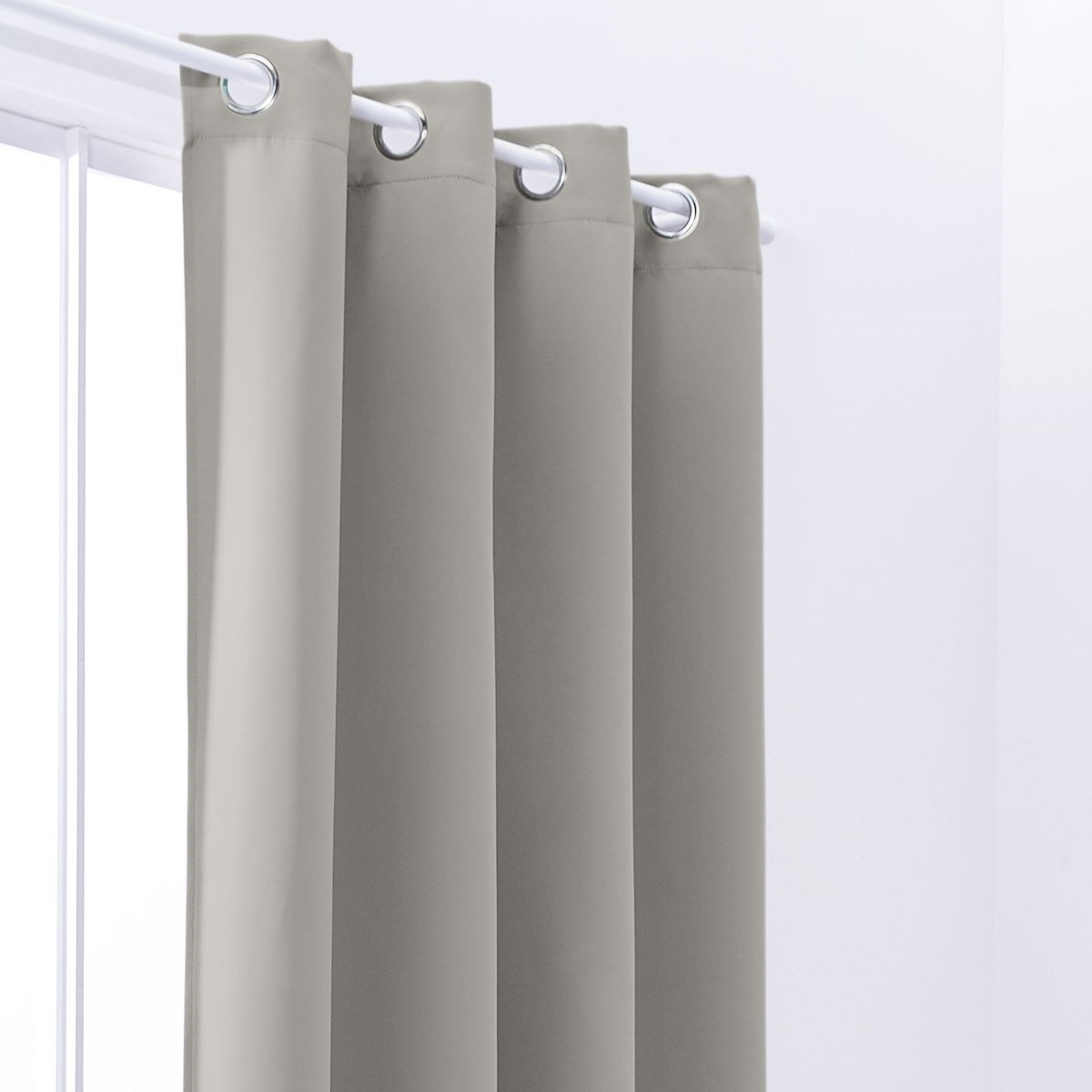 Plain blackout curtain with eyelets TODAY LINGE DE MAISON Green