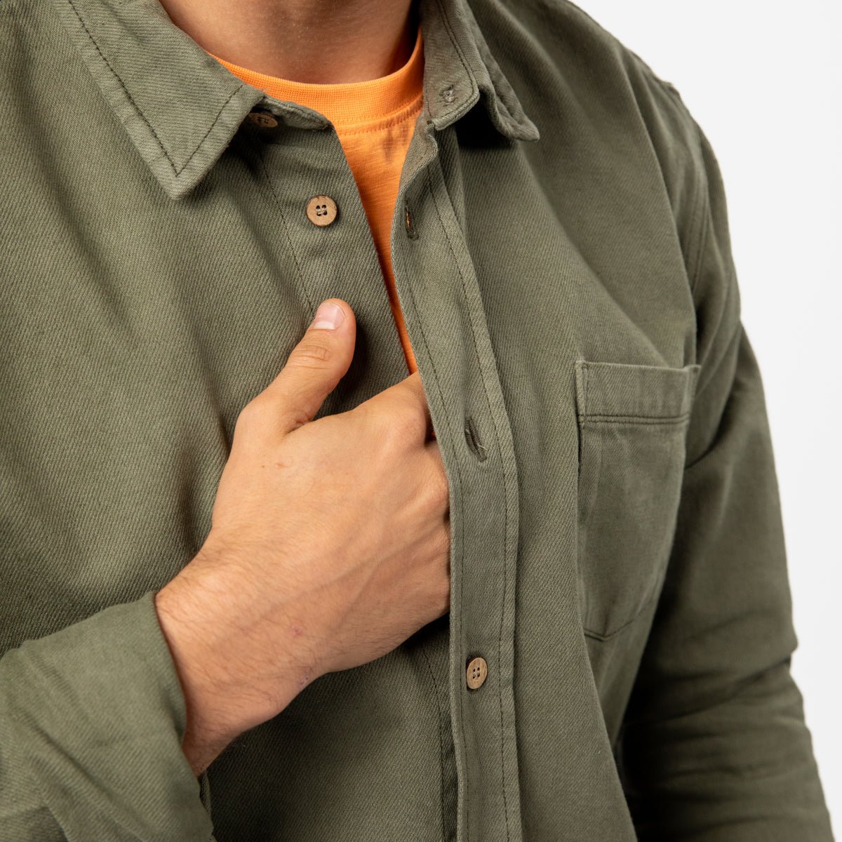 Denim overshirt BILLYBELT Khaki