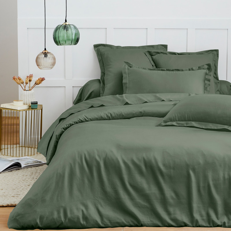 Duvet cover 240 x 220 cm "premium" for a double bed COTON PUR Green