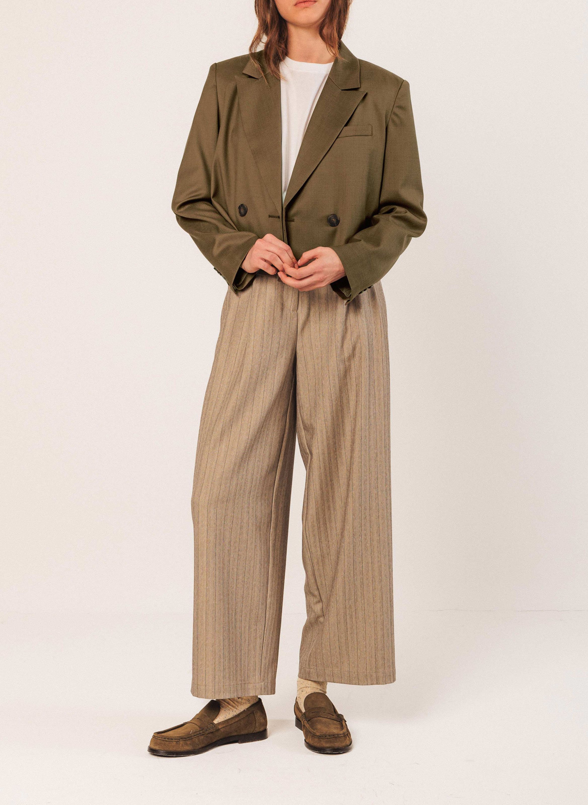 Veste col tailleur  INDI & COLD Marron