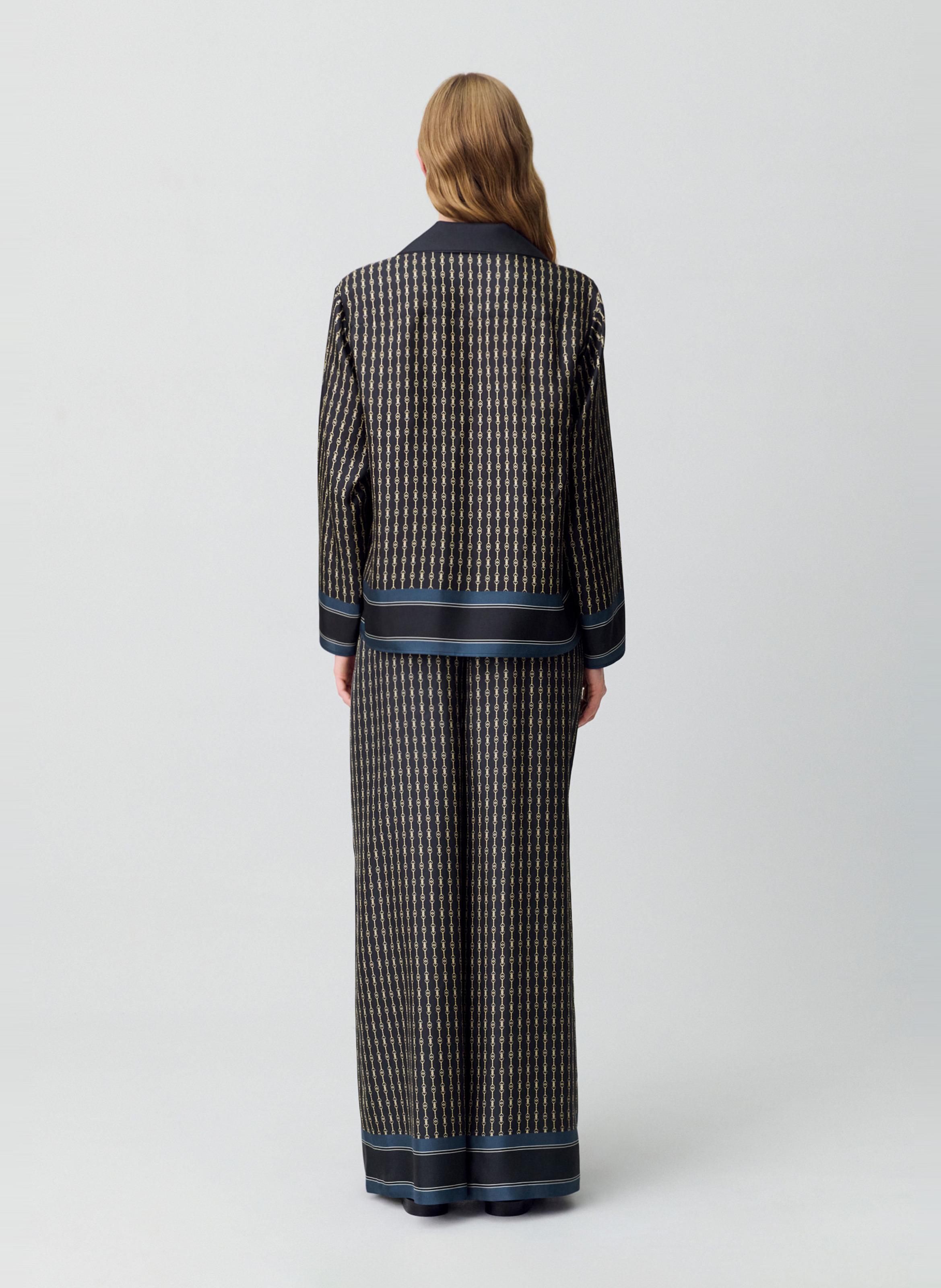 Silk fluid shirt with patterns CLAUDIE PIERLOT Multicolored