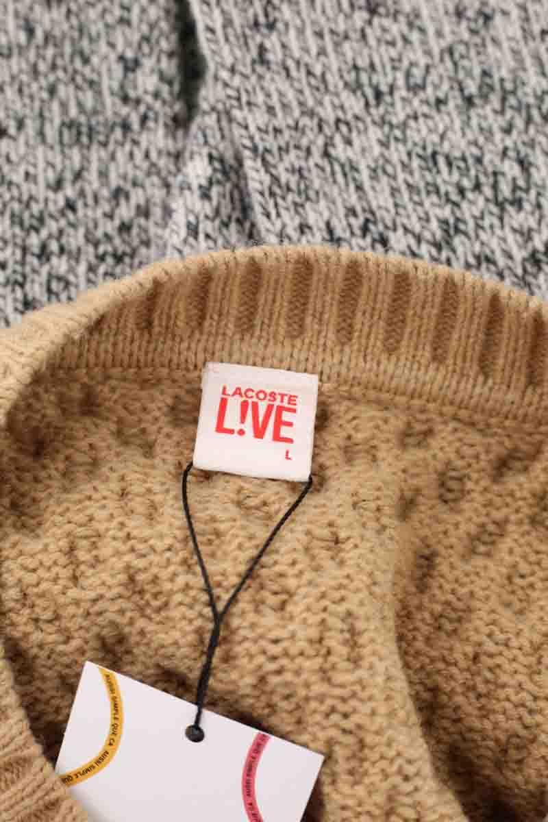 Wool sweater LACOSTE - SECONDE MAIN Beige