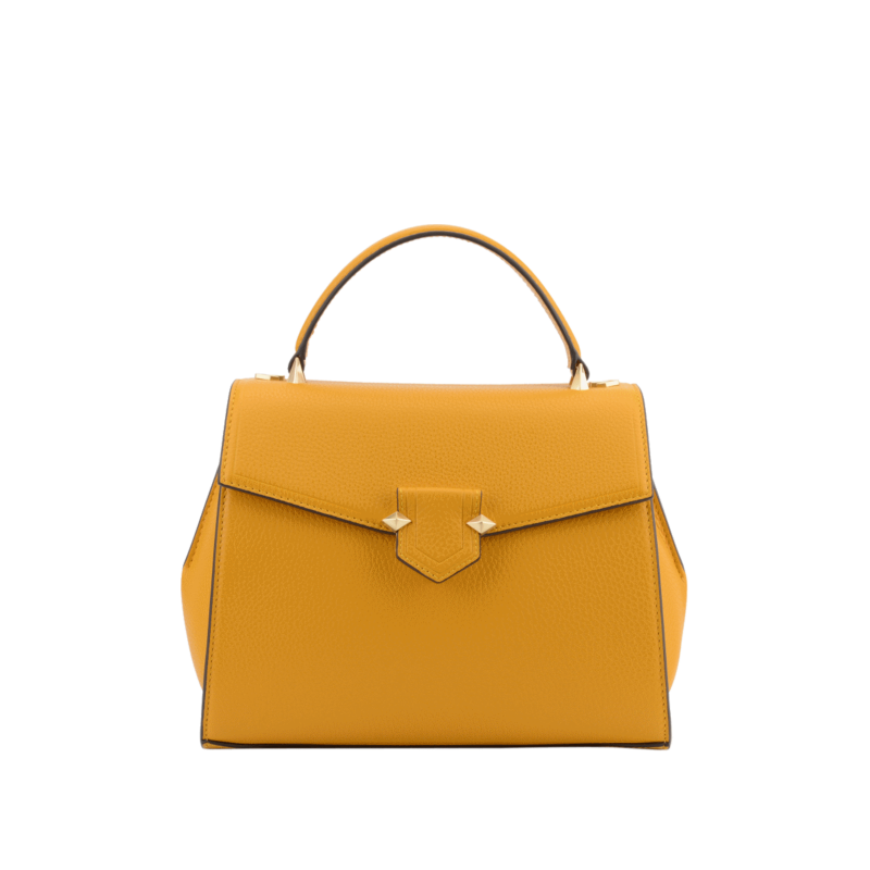 Handbag - cowhide leather POURCHET Red