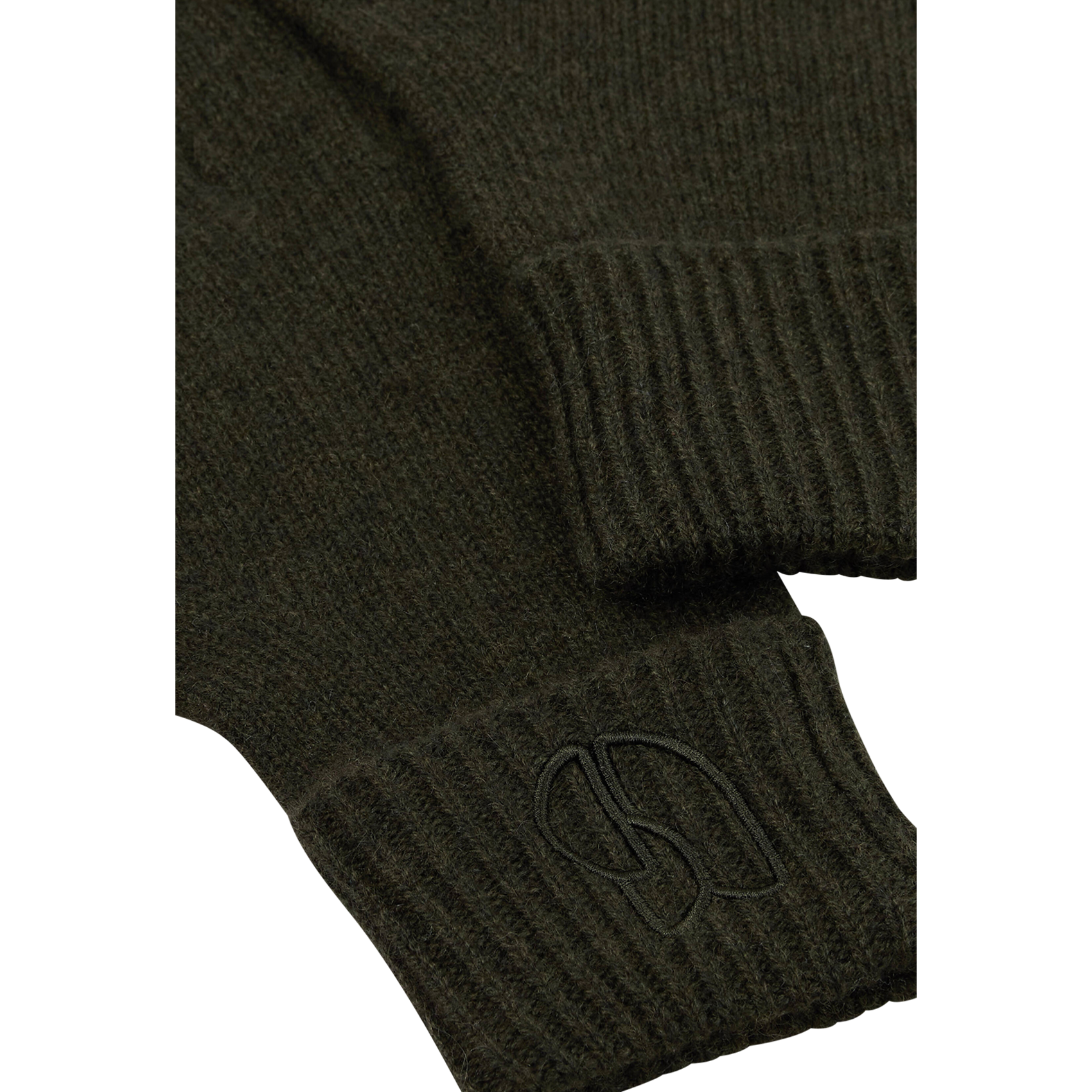 Gants en cachemire BA&SH Kaki