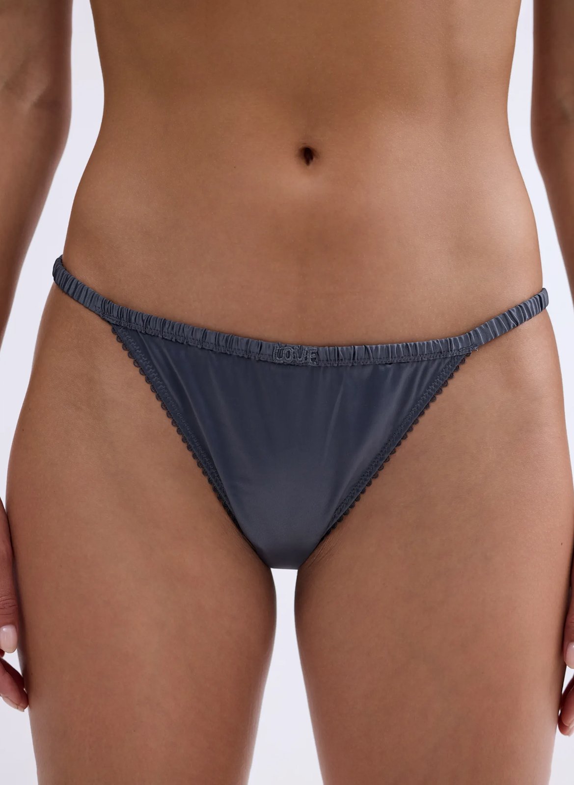 Culotte satinée LOVE STORIES Gris