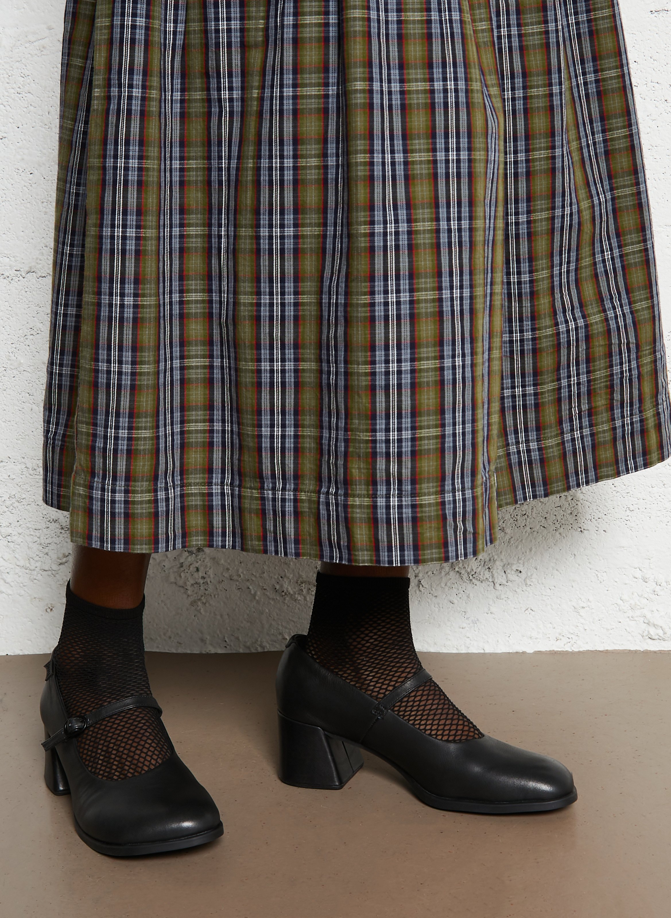 Ballerines à talons unies en cuir CAMPER Noir