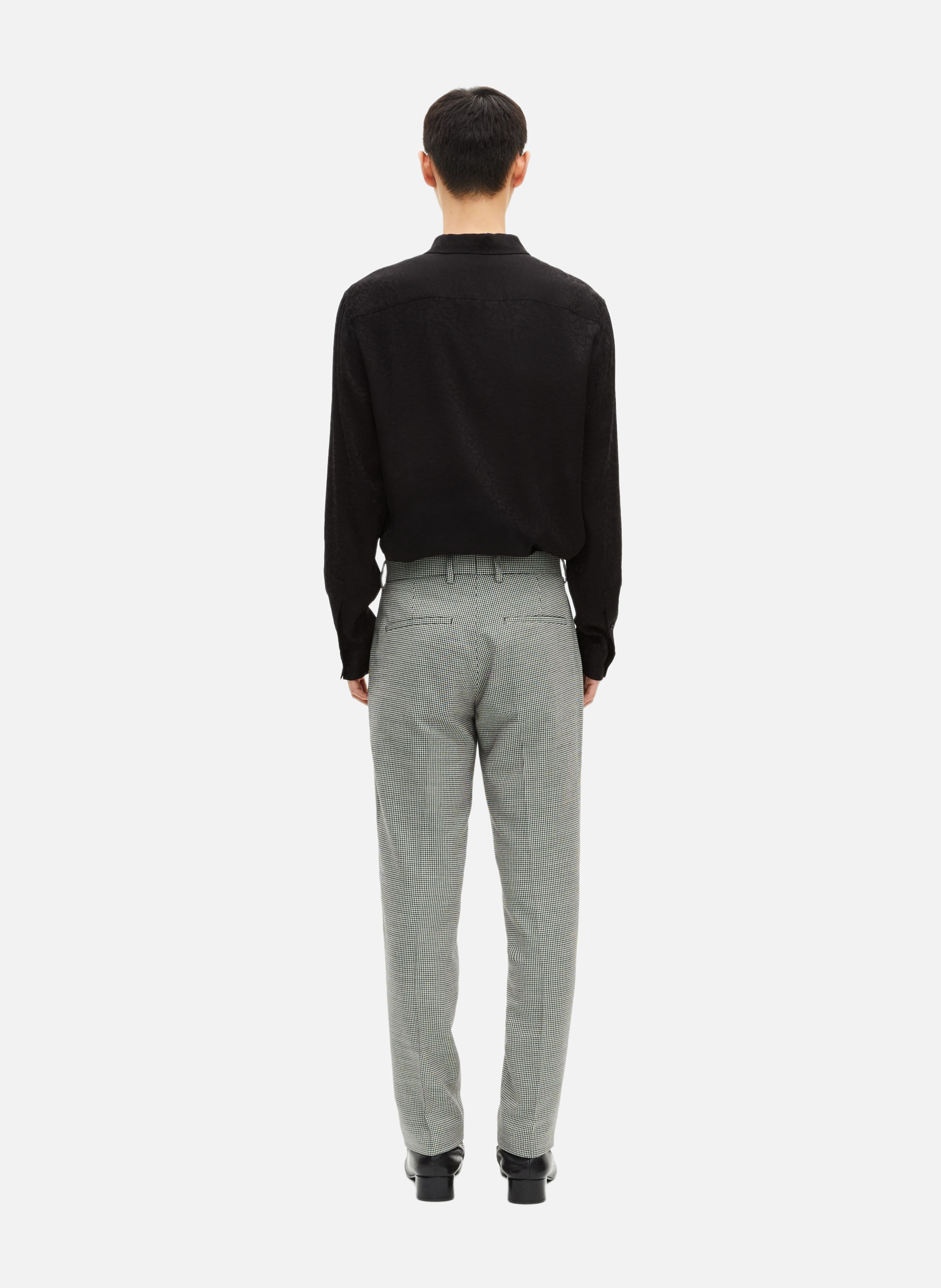 Slim fit houndstooth suit pants THE KOOPLES Black