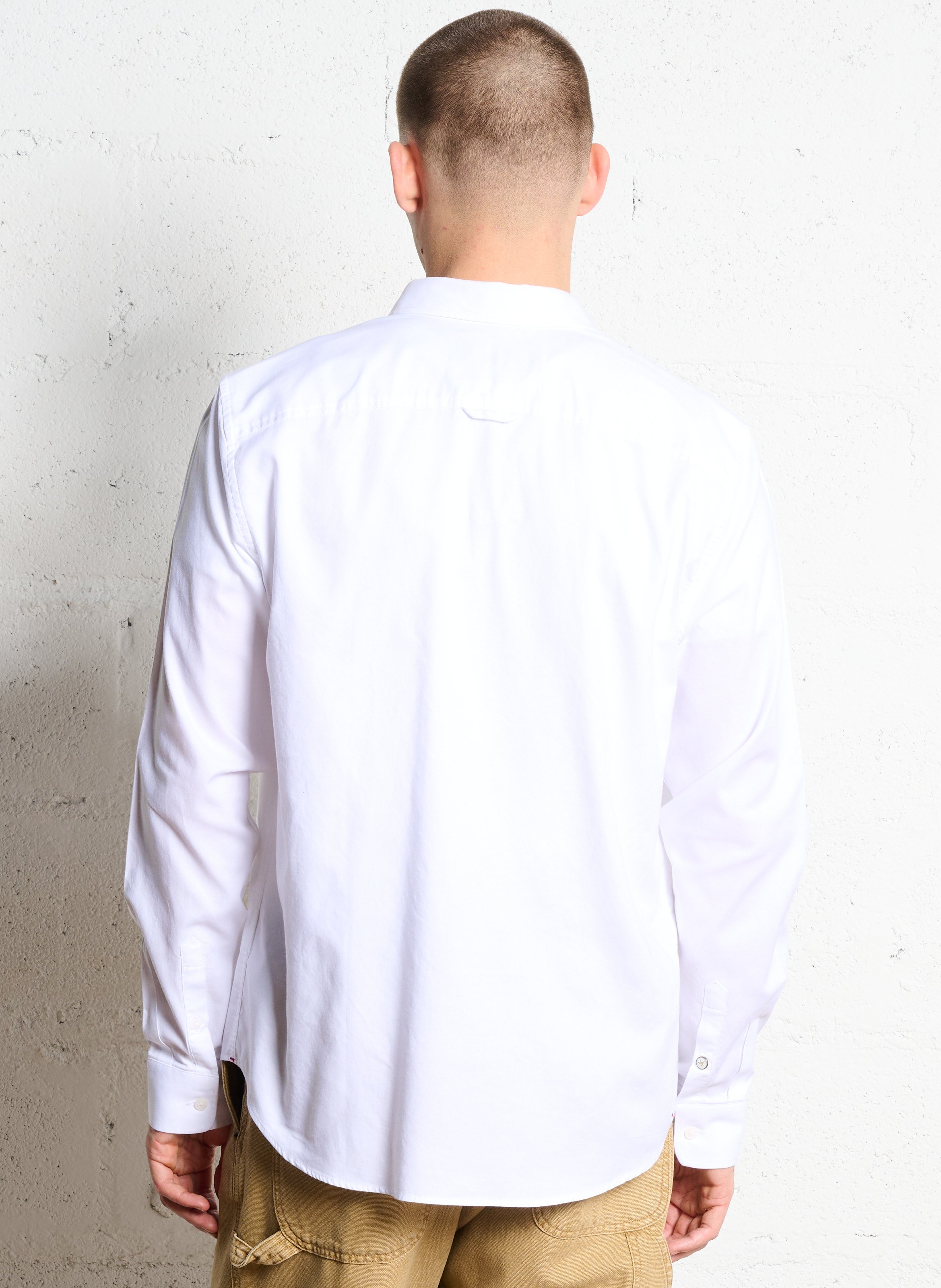 Chemise col américain en coton CHEVIGNON Blanc