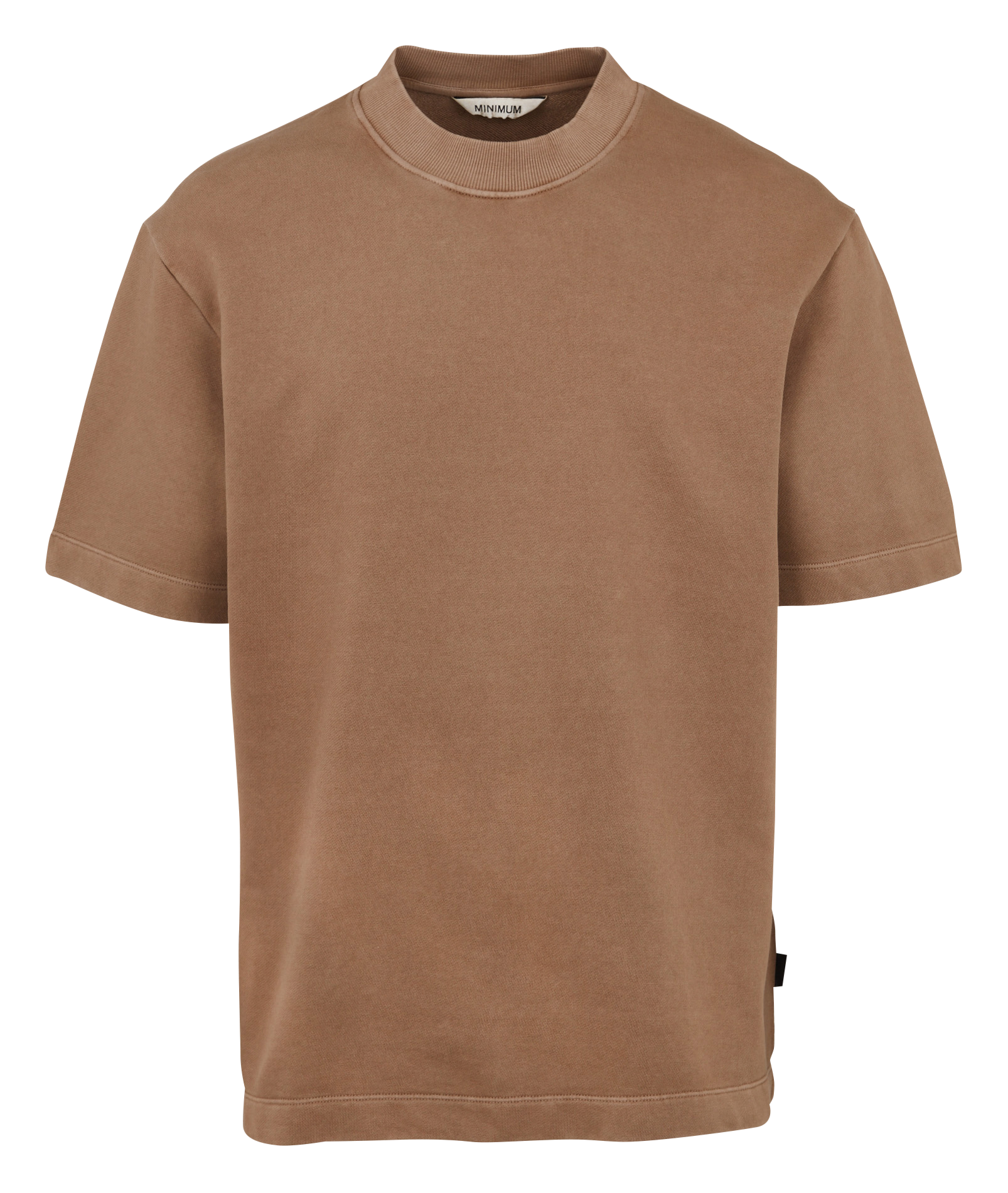Solid straight cotton t-shirt MINIMUM