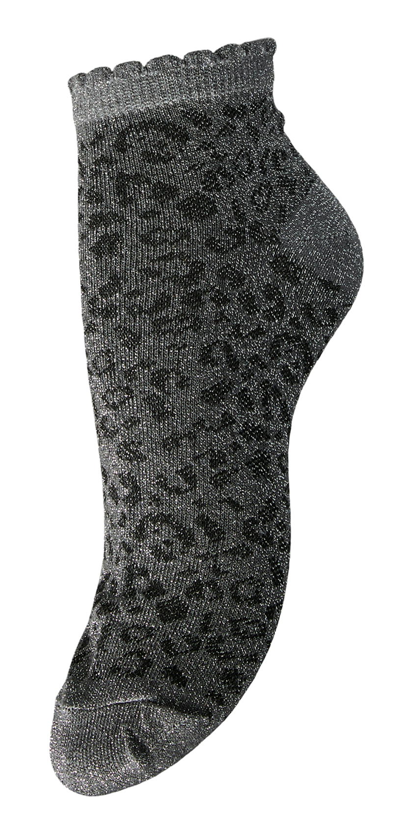 Chaussettes en coton bio mélangé PIECES Gris