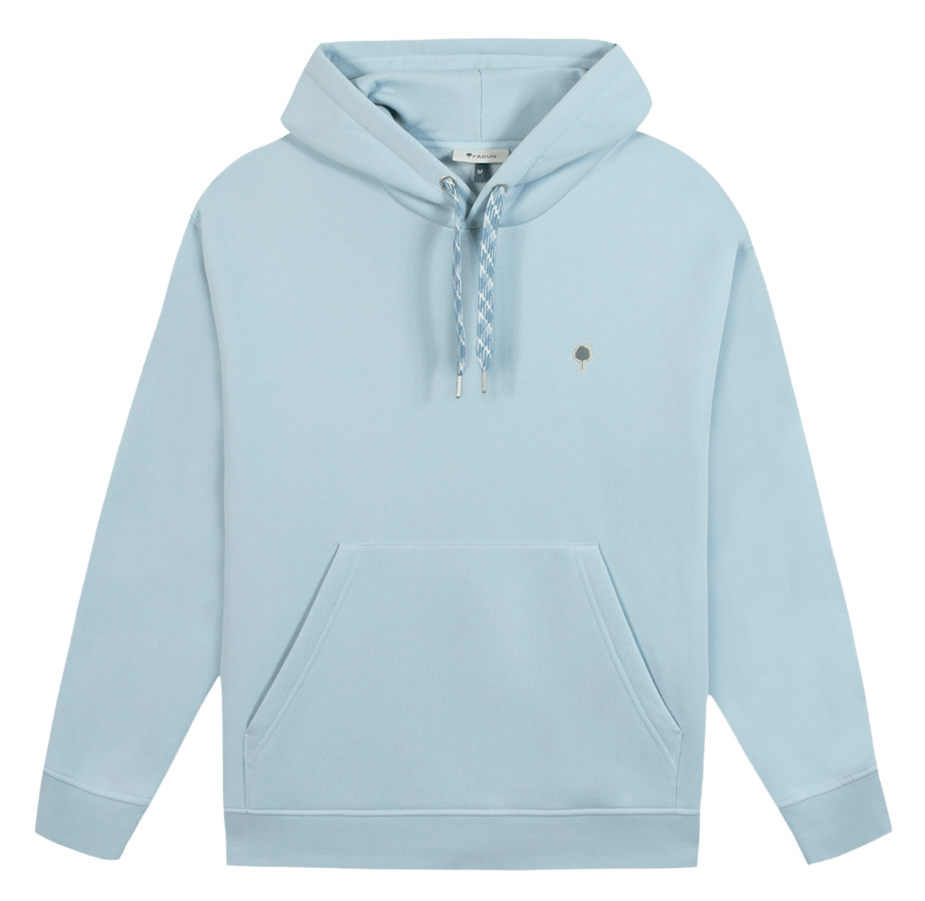 Anliegender Kapuzenpullover aus Baumwollmischgewebe FAGUO Blau