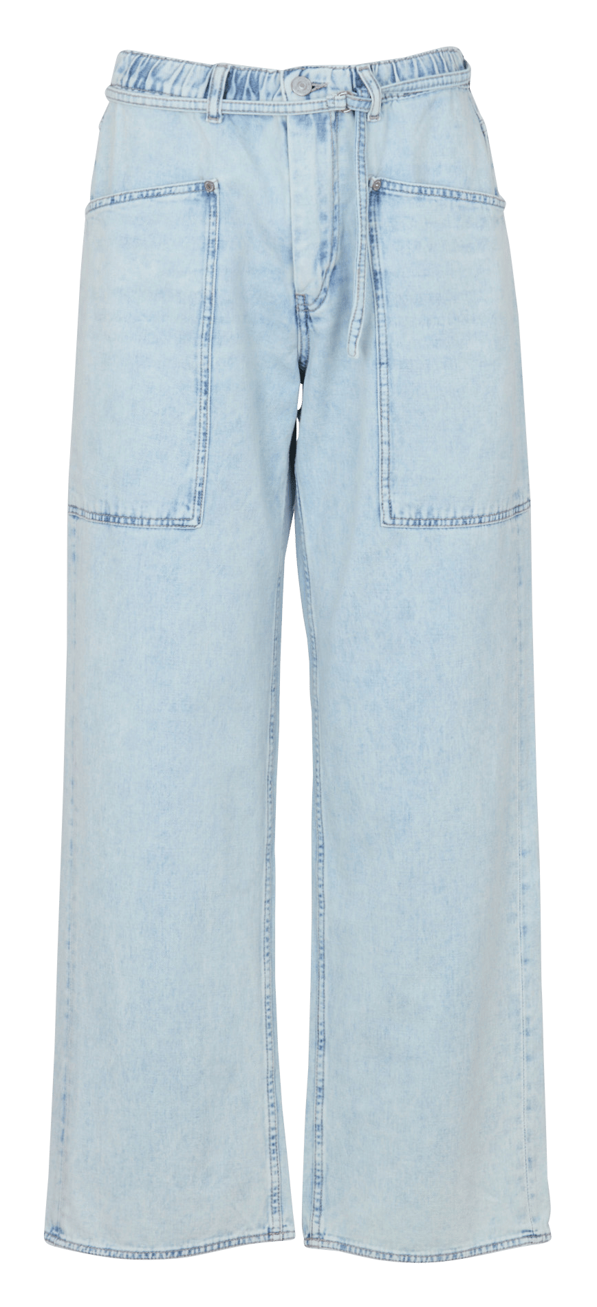 Wide-leg stonewash jeans LE TEMPS DES CERISES Blue