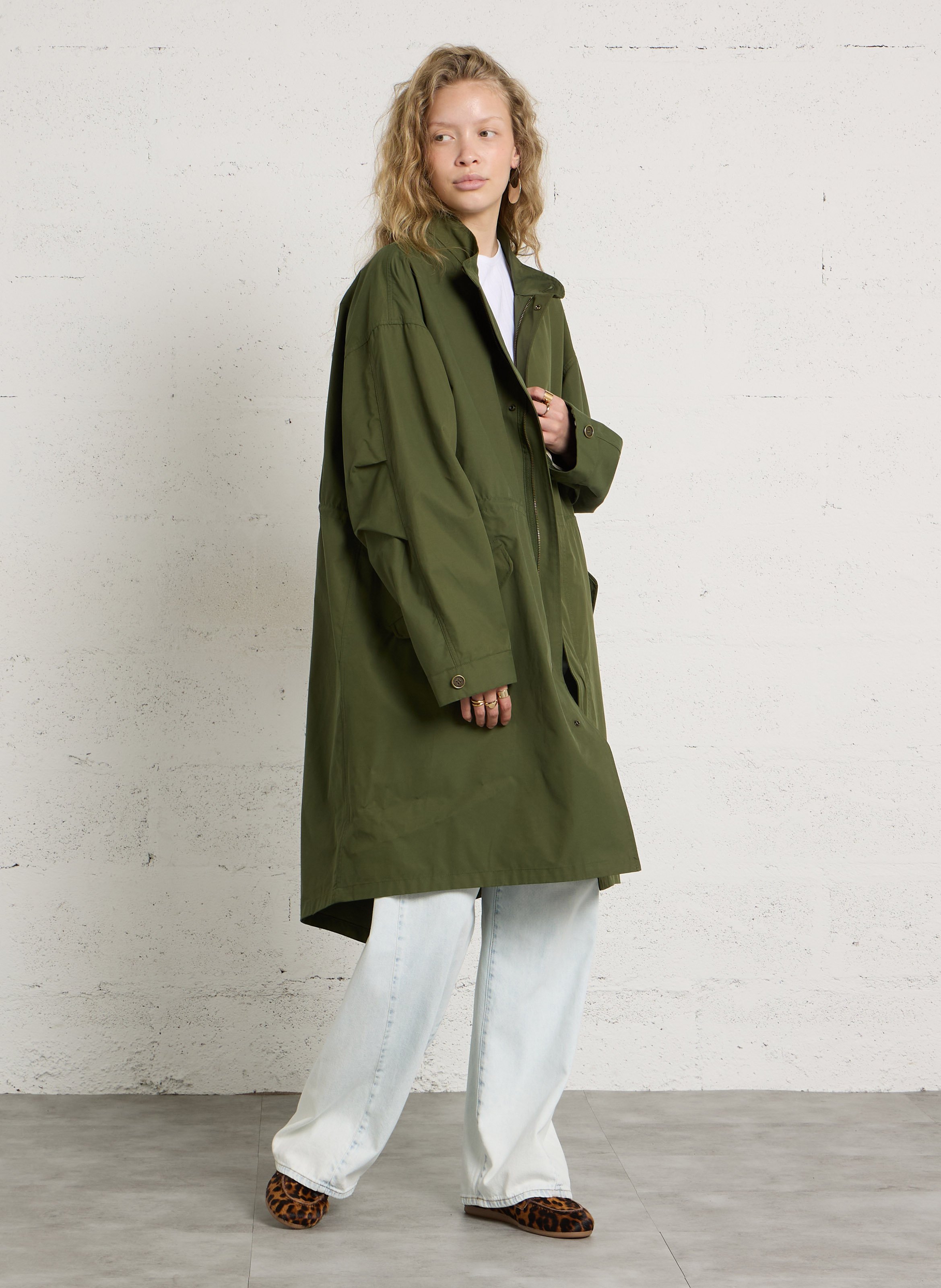 Regenjas van gemengd katoen BENSIMON Kaki