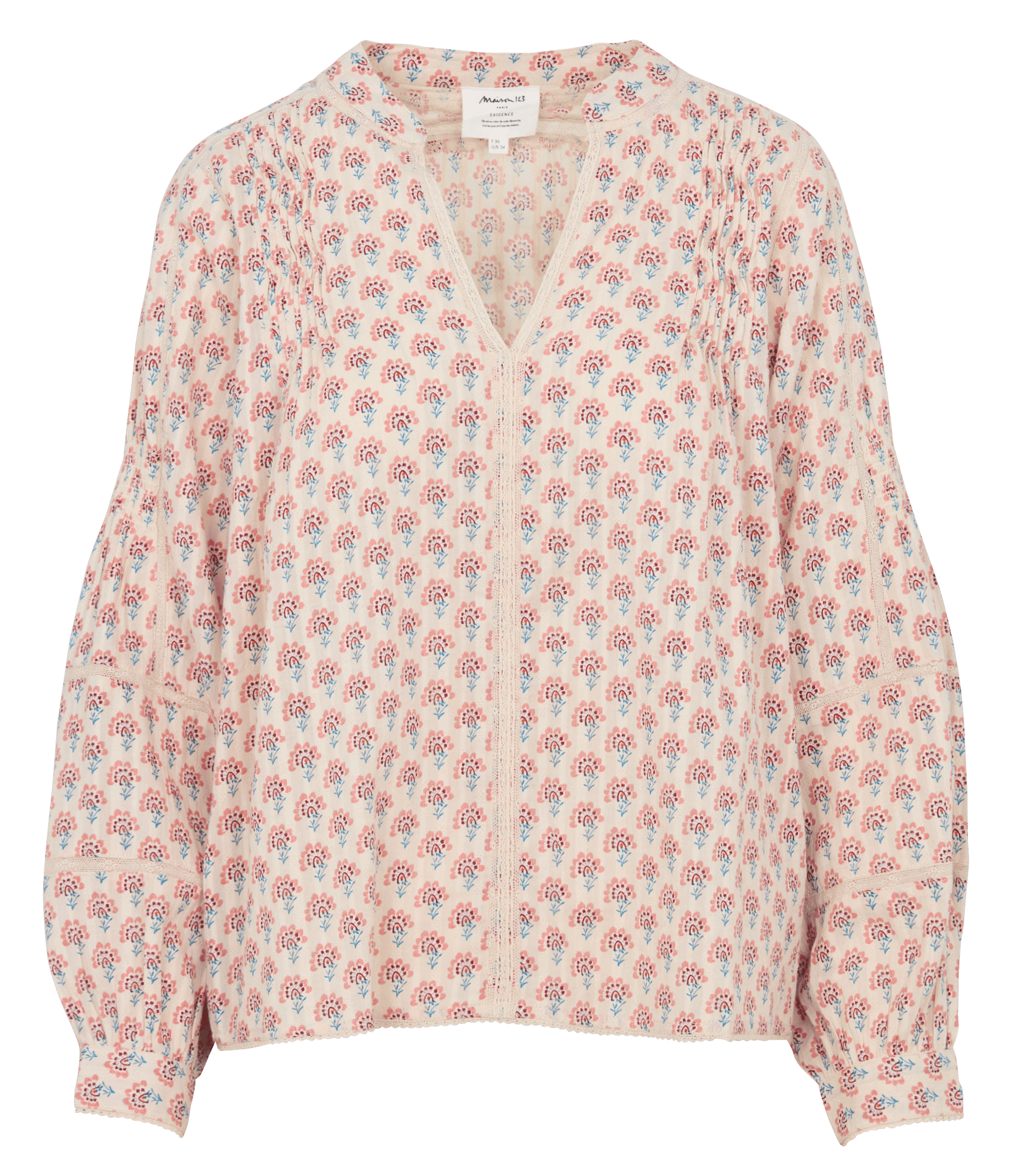 Baumwoll-Top MAISON 123 Beige