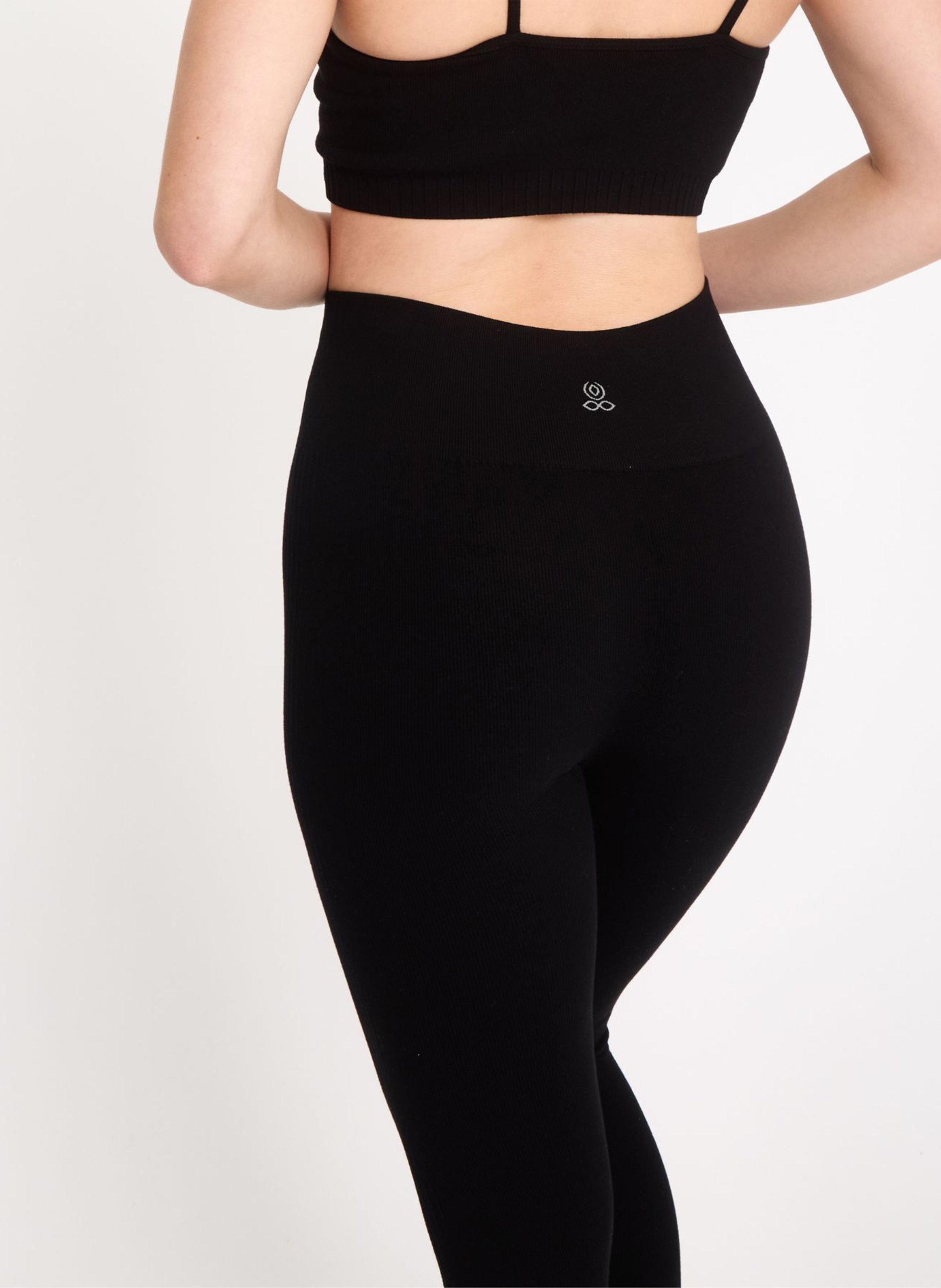 Sportleggings mit hohem Bund YOGA SEARCHER Schwarz