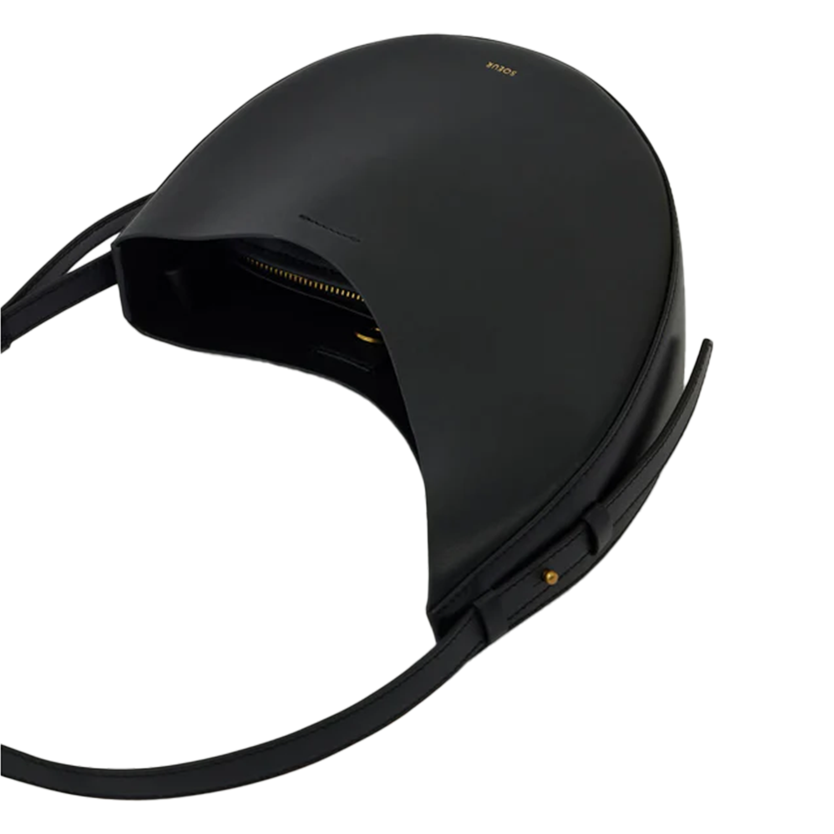 Sac porté épaule en cuir SOEUR Noir