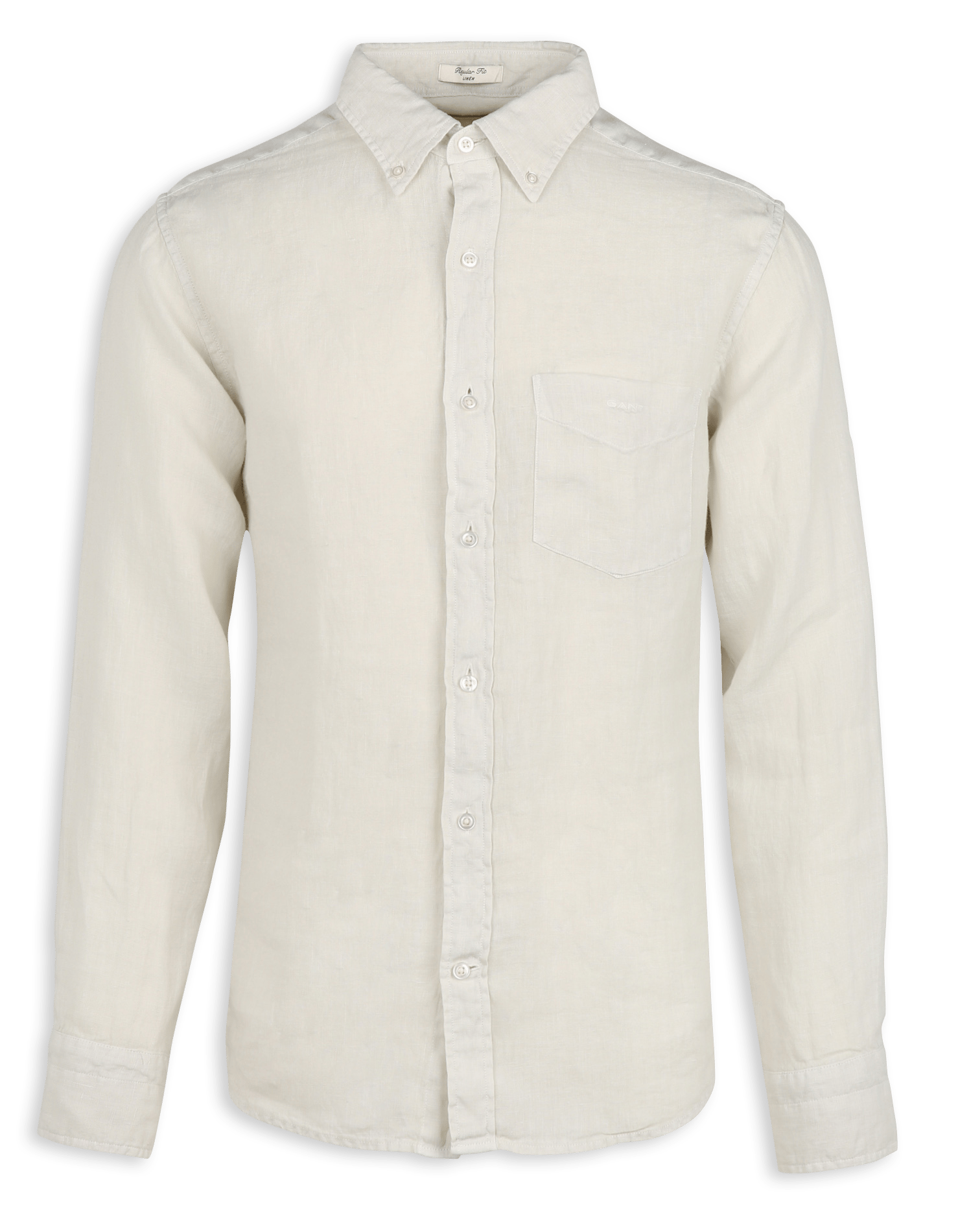Recht, linnen overhemd met klassieke kraag GANT