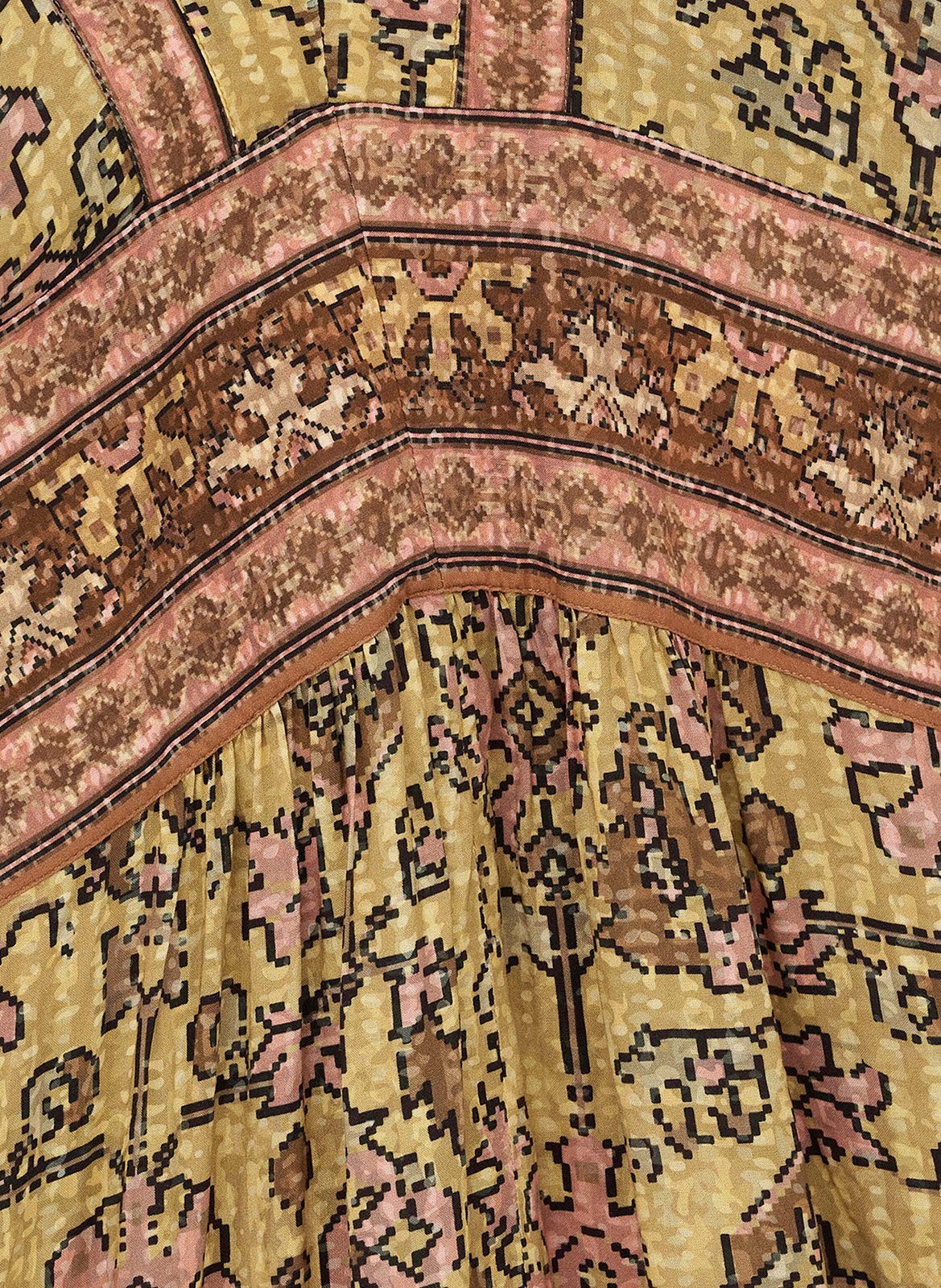 Robe longue col V BA&SH Jaune