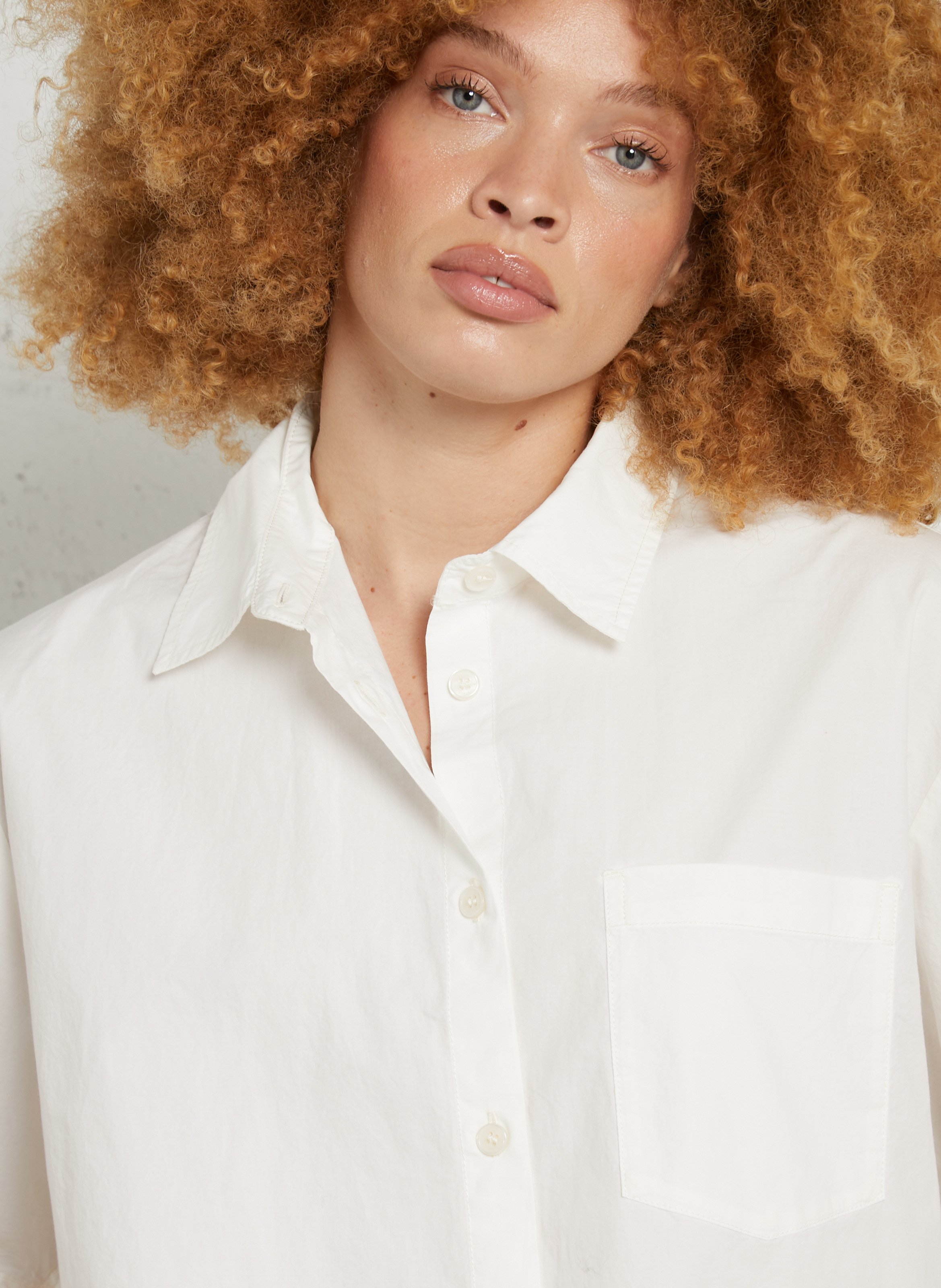 Chemise ample en coton bio AMERICAN VINTAGE Blanc