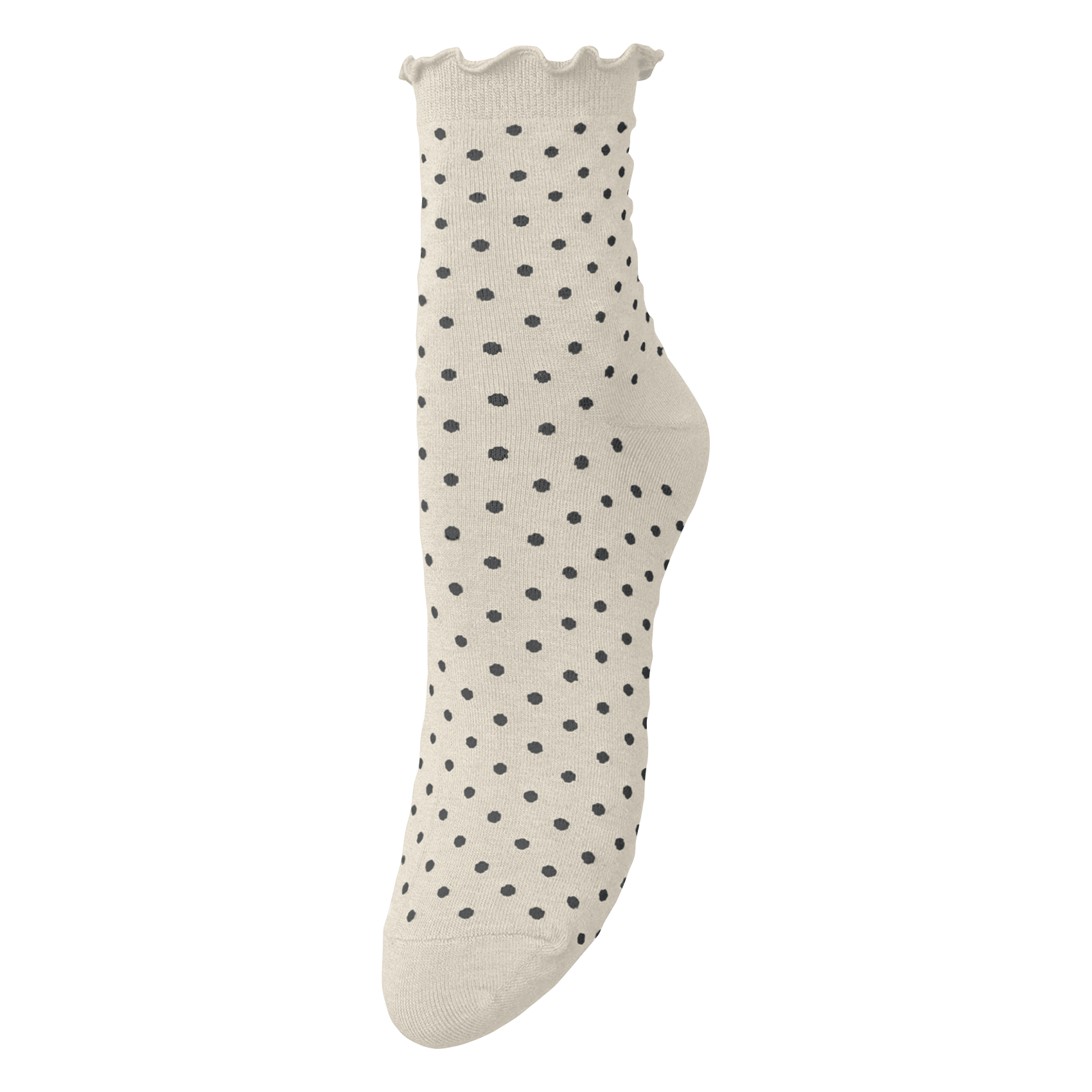 Socken mit Punktemuster BECKSONDERGAARD Weiss
