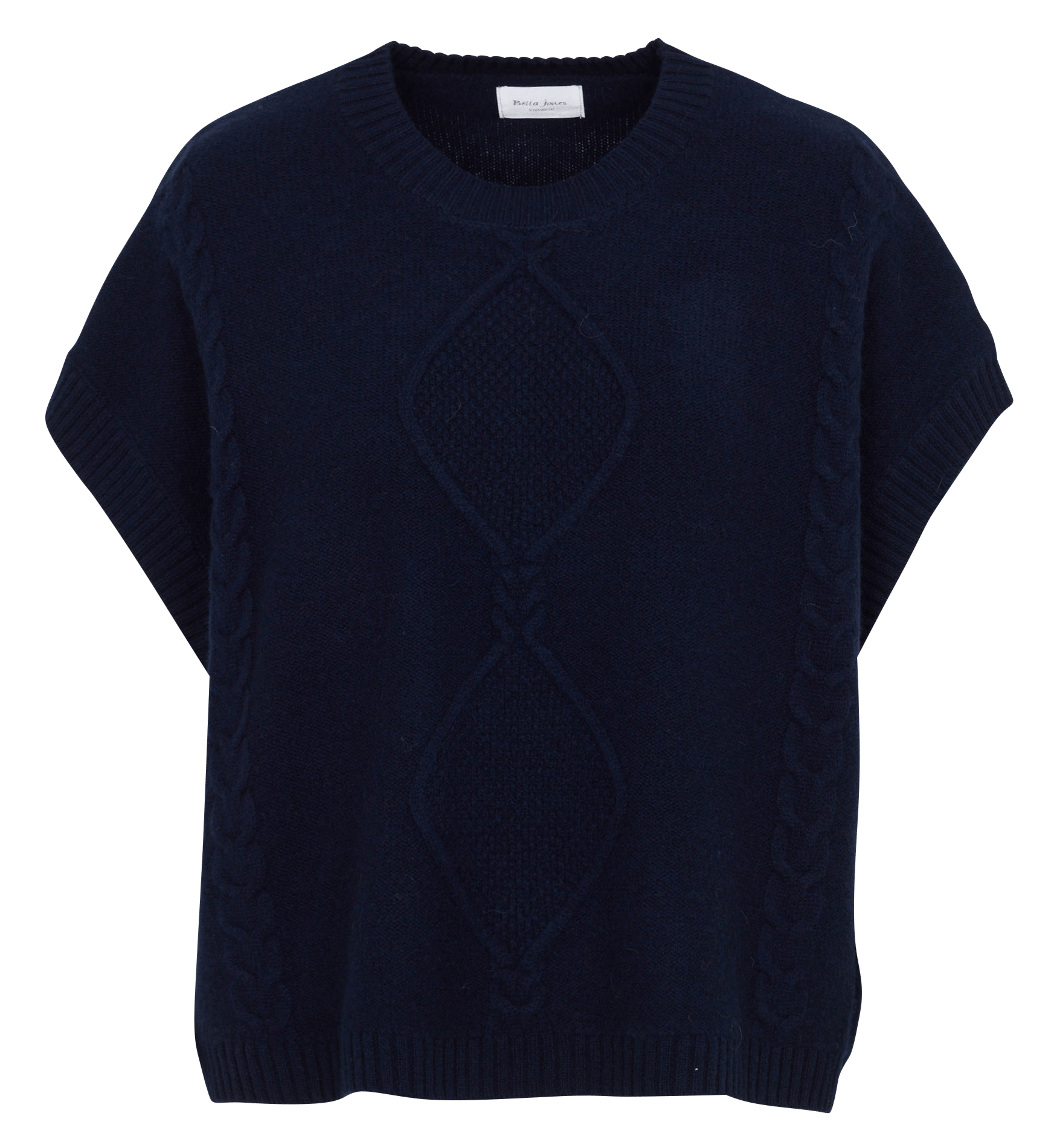 Sleeveless twisted wool sweater BELLA JONES