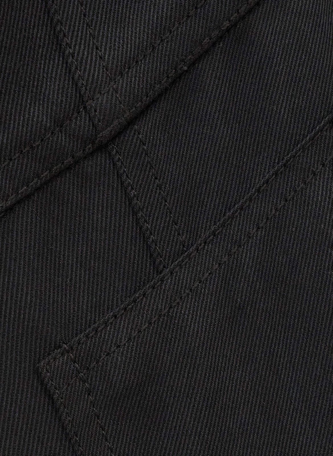 Hoch sitzende Fließhose in Uni-Farbe BA&SH Schwarz
