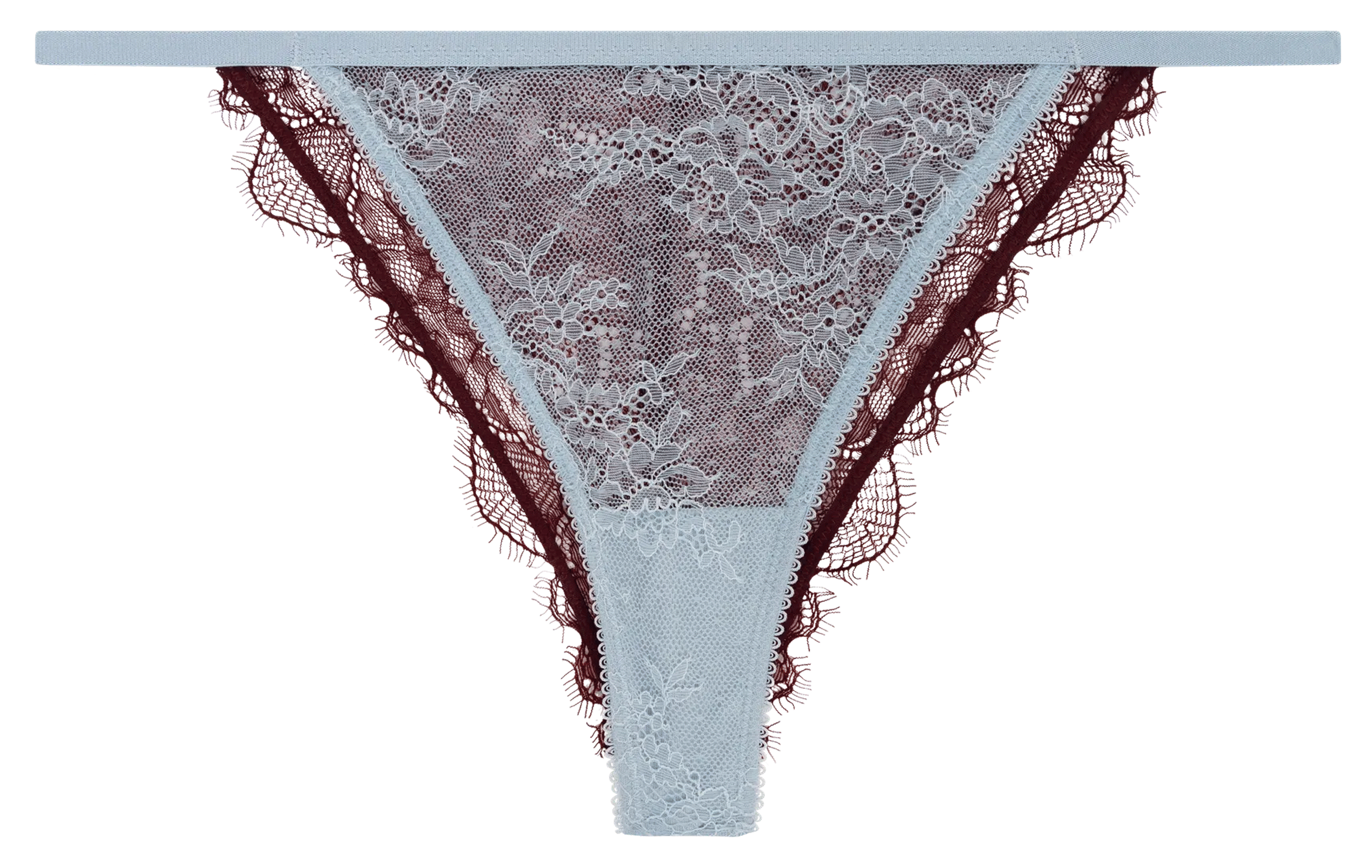 Culottes style tanga en dentelle LOVE STORIES Bleu