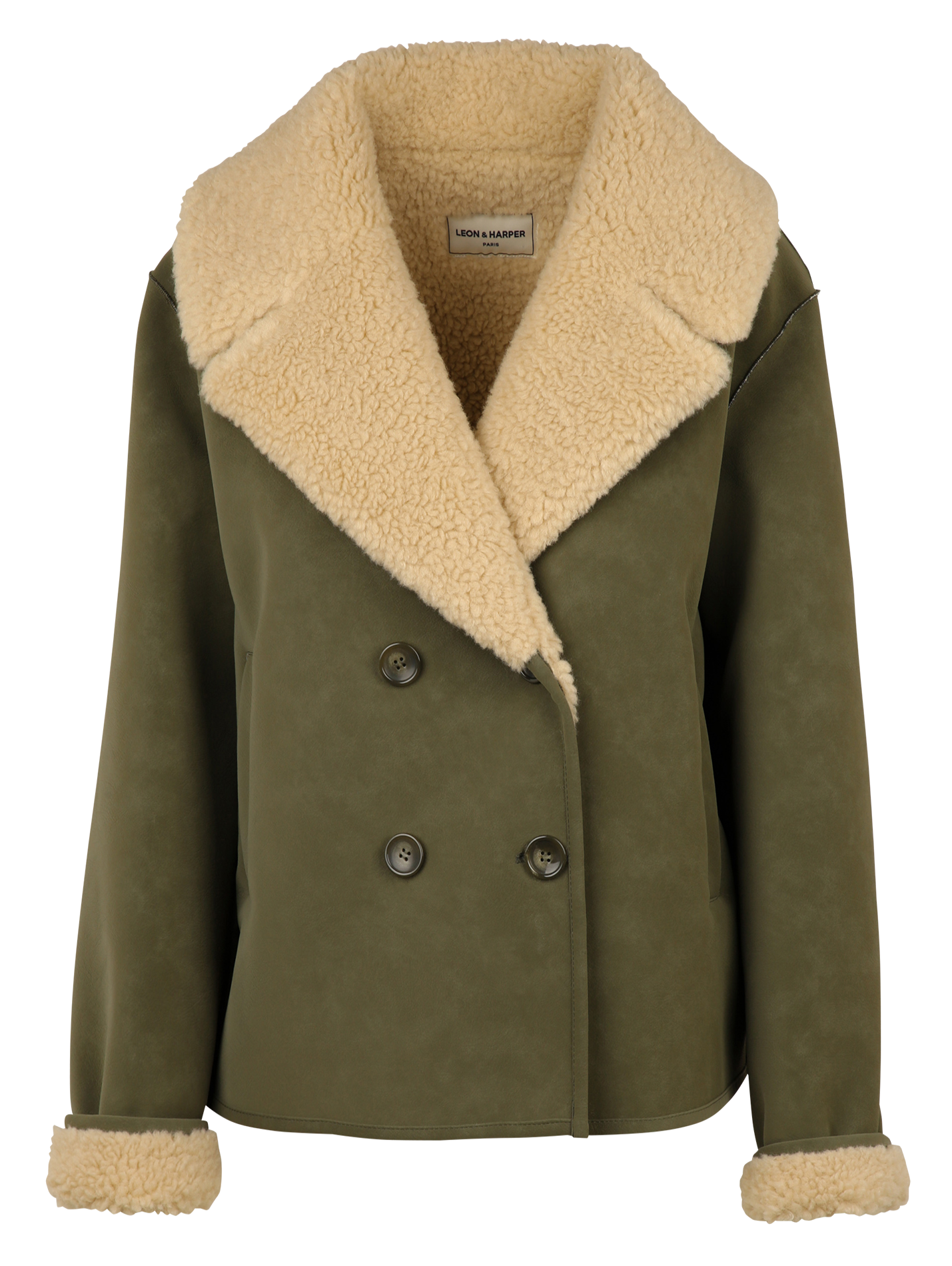 Blazer mit Taschen LEON & HARPER Khaki