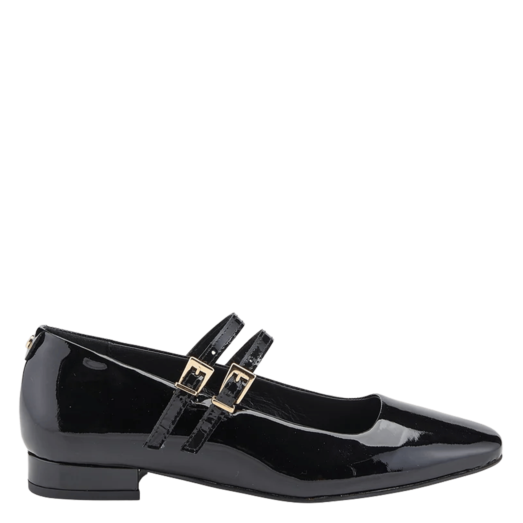 Patent leather ballet pumps with strap COSMOPARIS Black