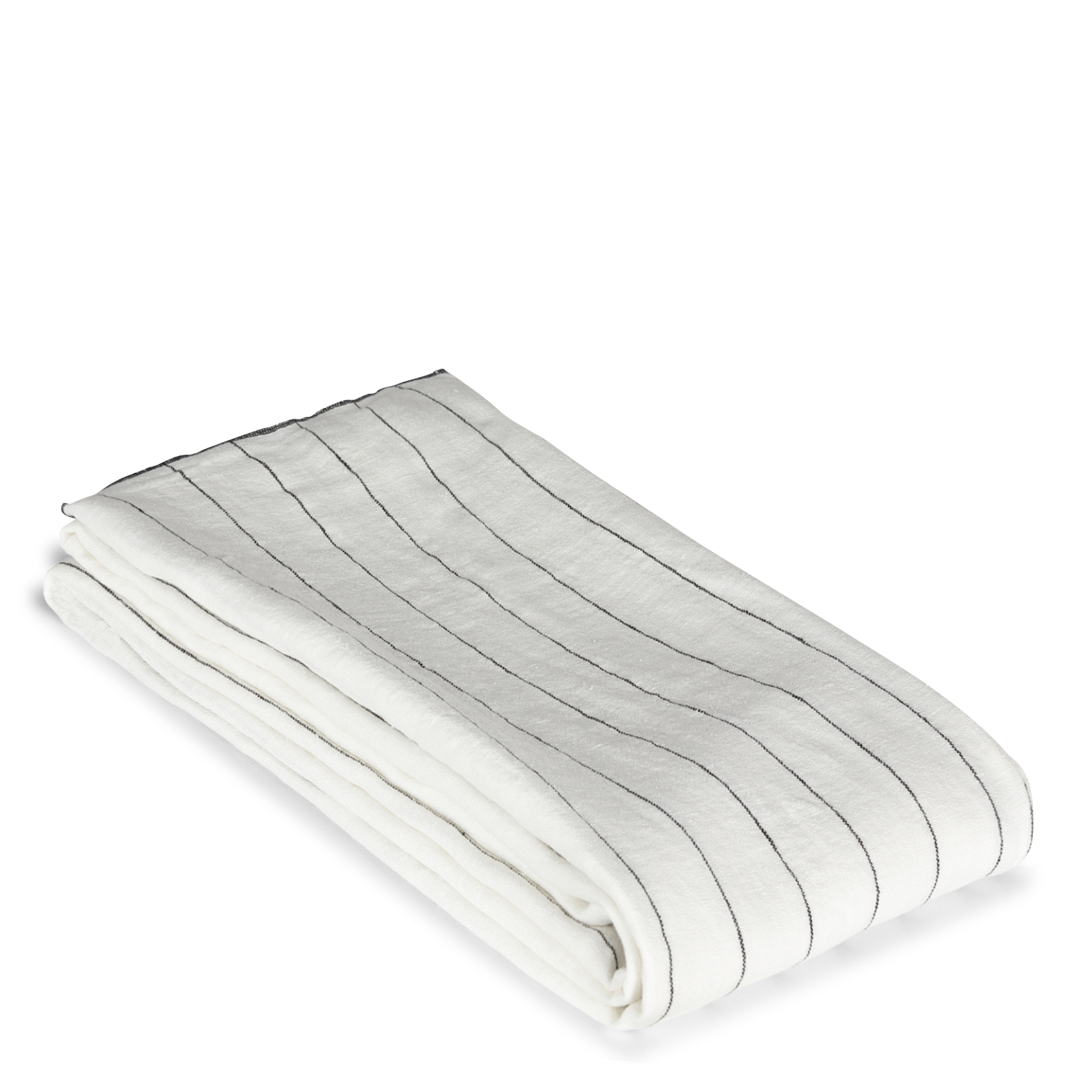 Striped linen tablecloth WhiteHARMONY HAOMY