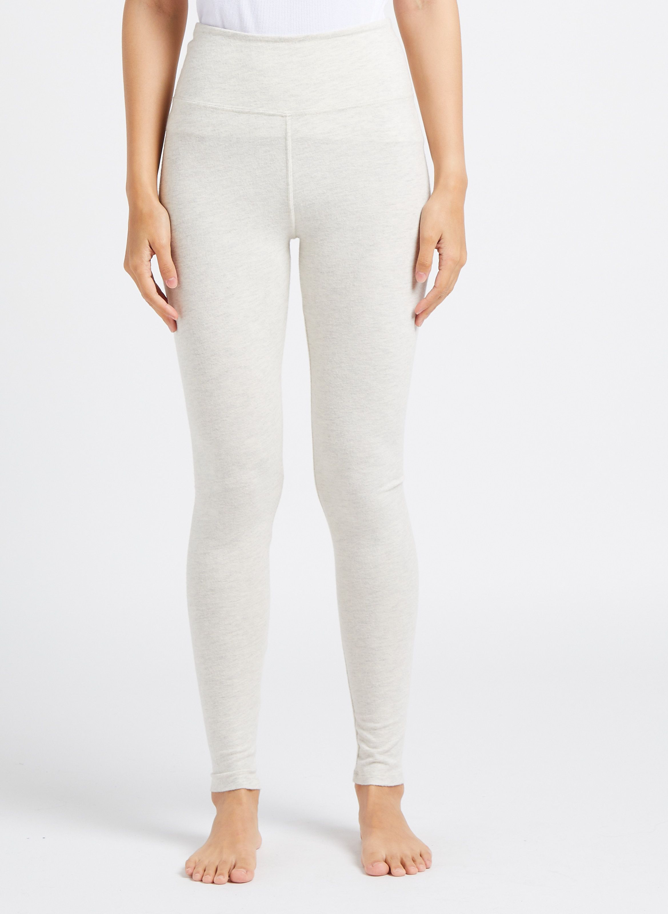 Grey Cotton blend leggings