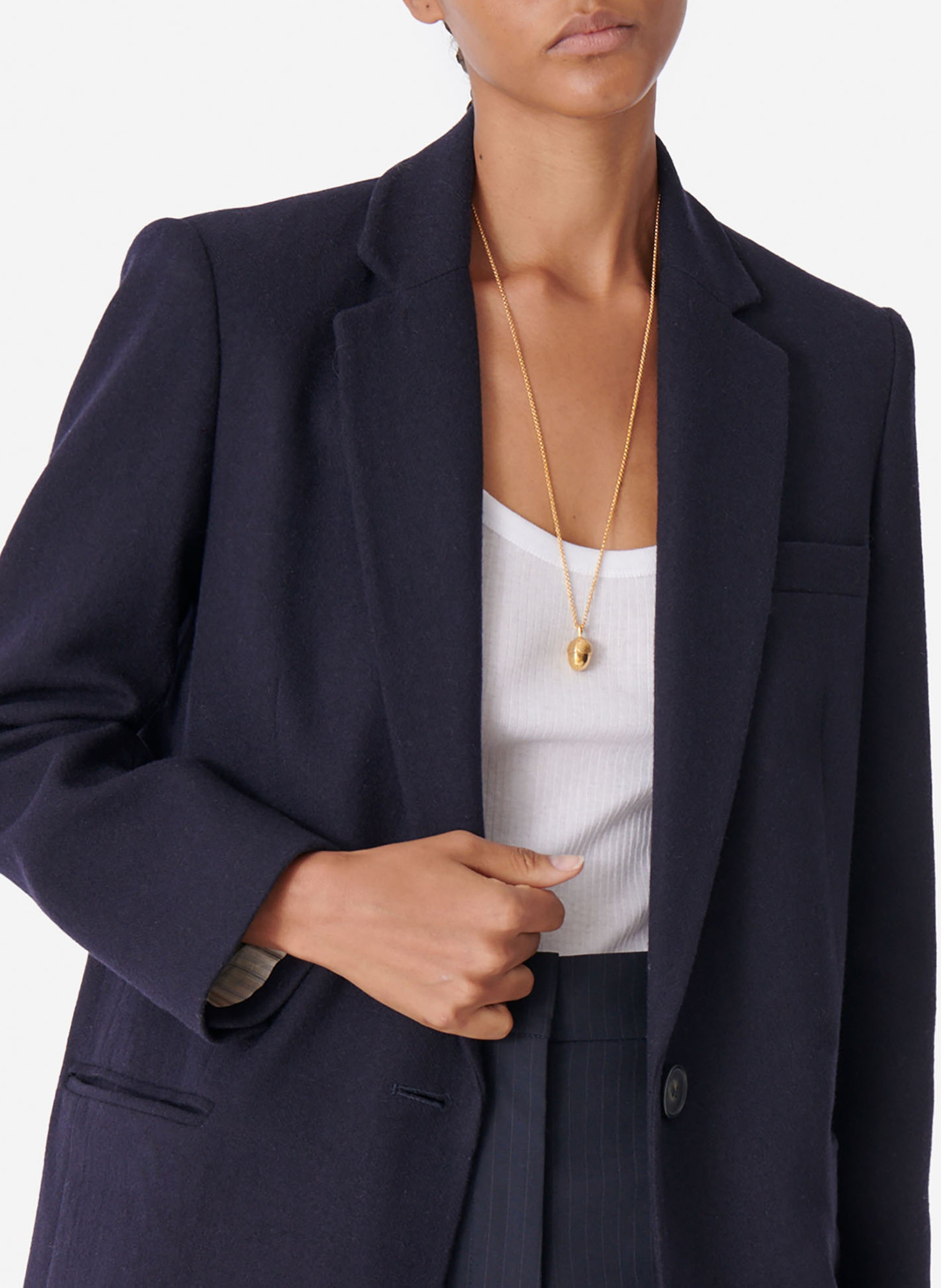 navy wool jacket womens