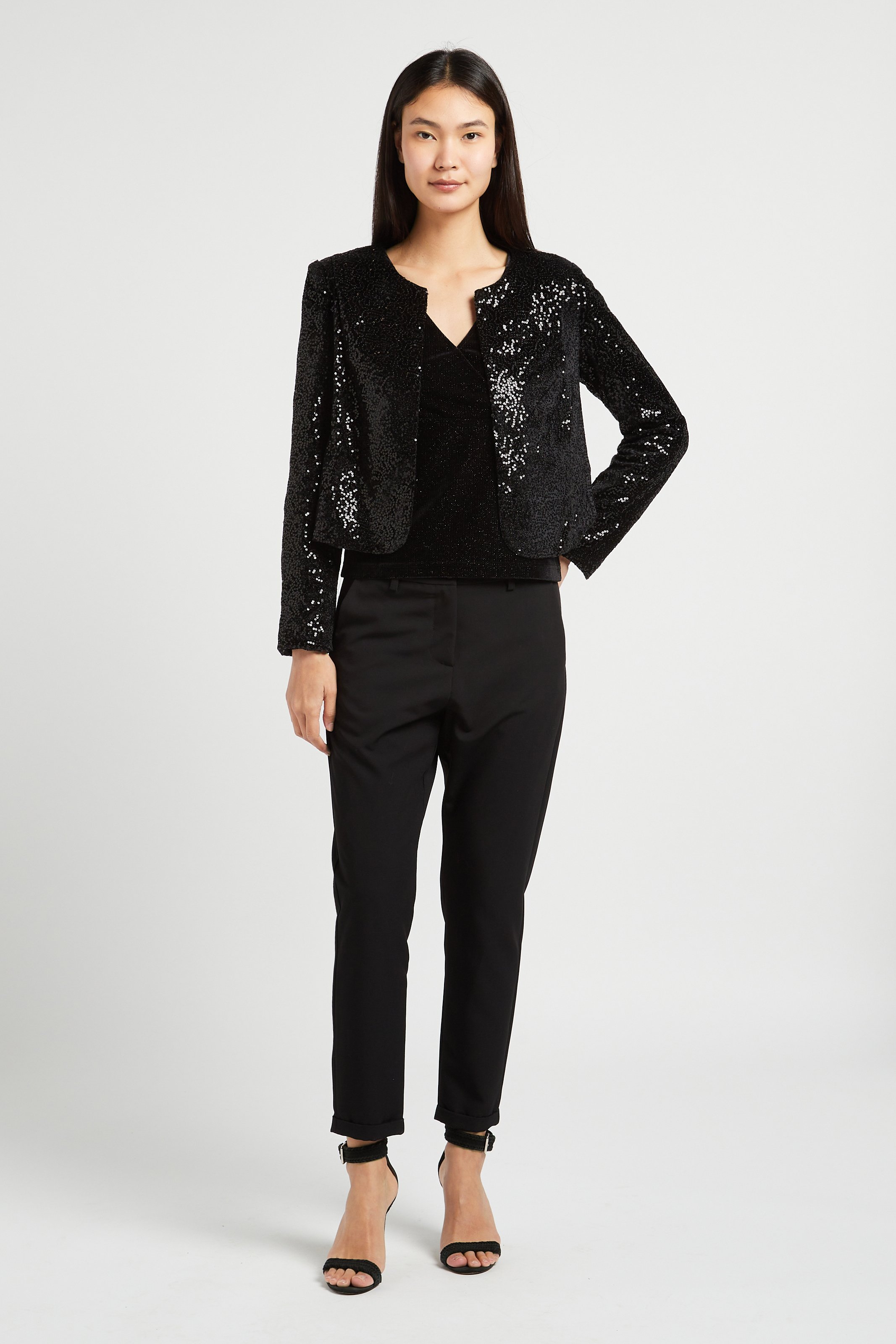 Petite sequin cheap jacket