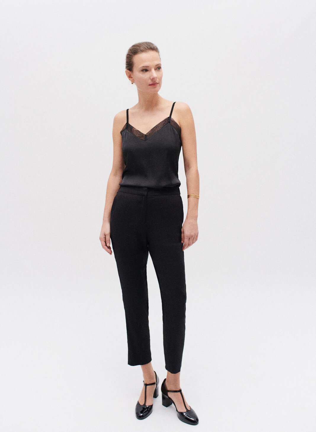 Pantalon noir femme caroll sale