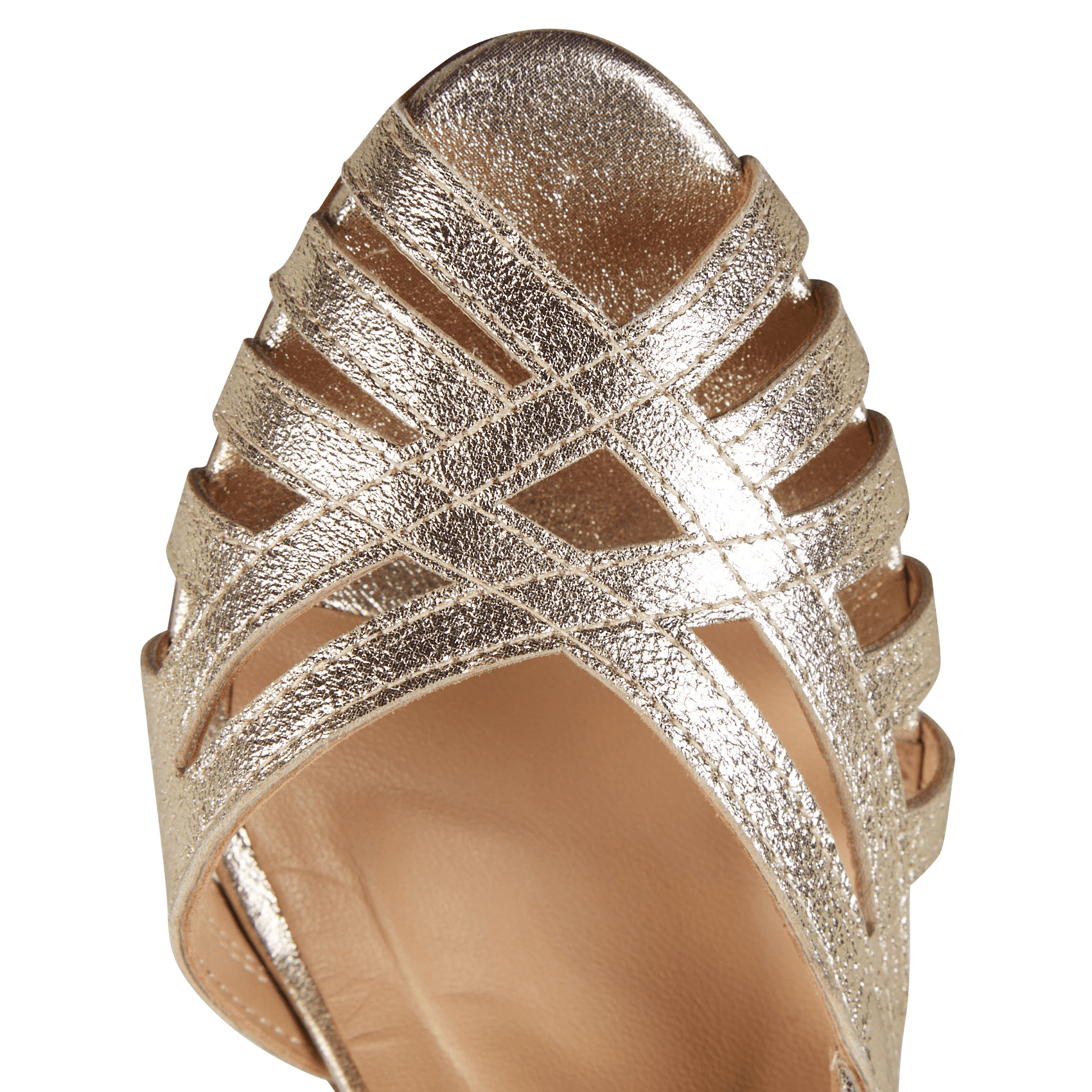 Glanzende, leren pumps COSMOPARIS Goudkleurig