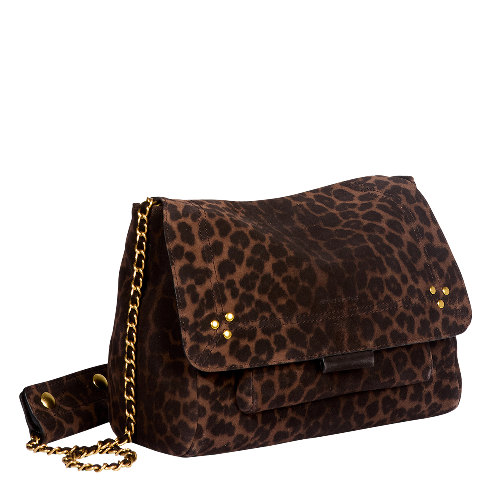 Sac bandoulière léopard en cuir JEROME DREYFUSS Multicolore