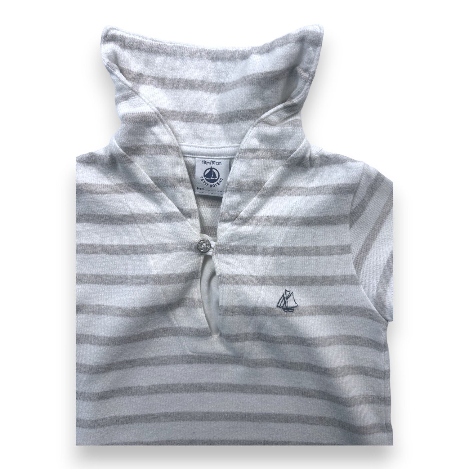 White baby jumpsuit - 18 months PETIT BATEAU - Seconde Main White