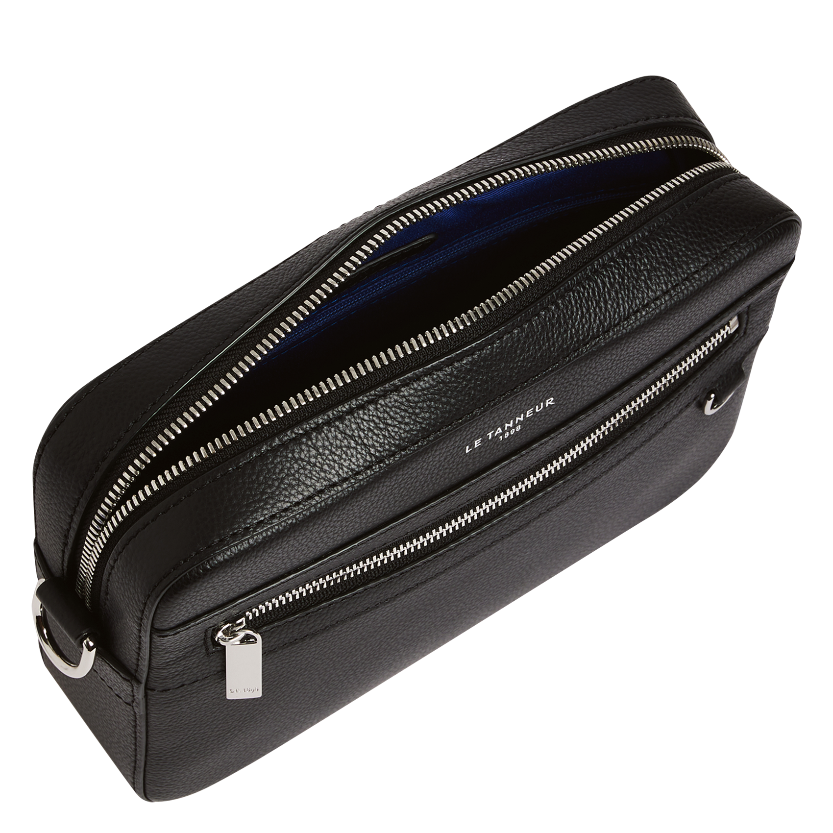 Leren crossbodytas  LE TANNEUR Zwart