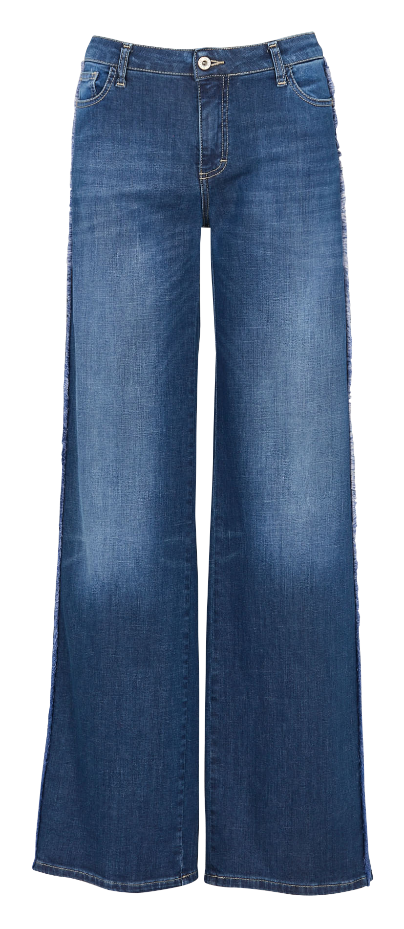 Straight cotton-blend pants PLEASE Blue